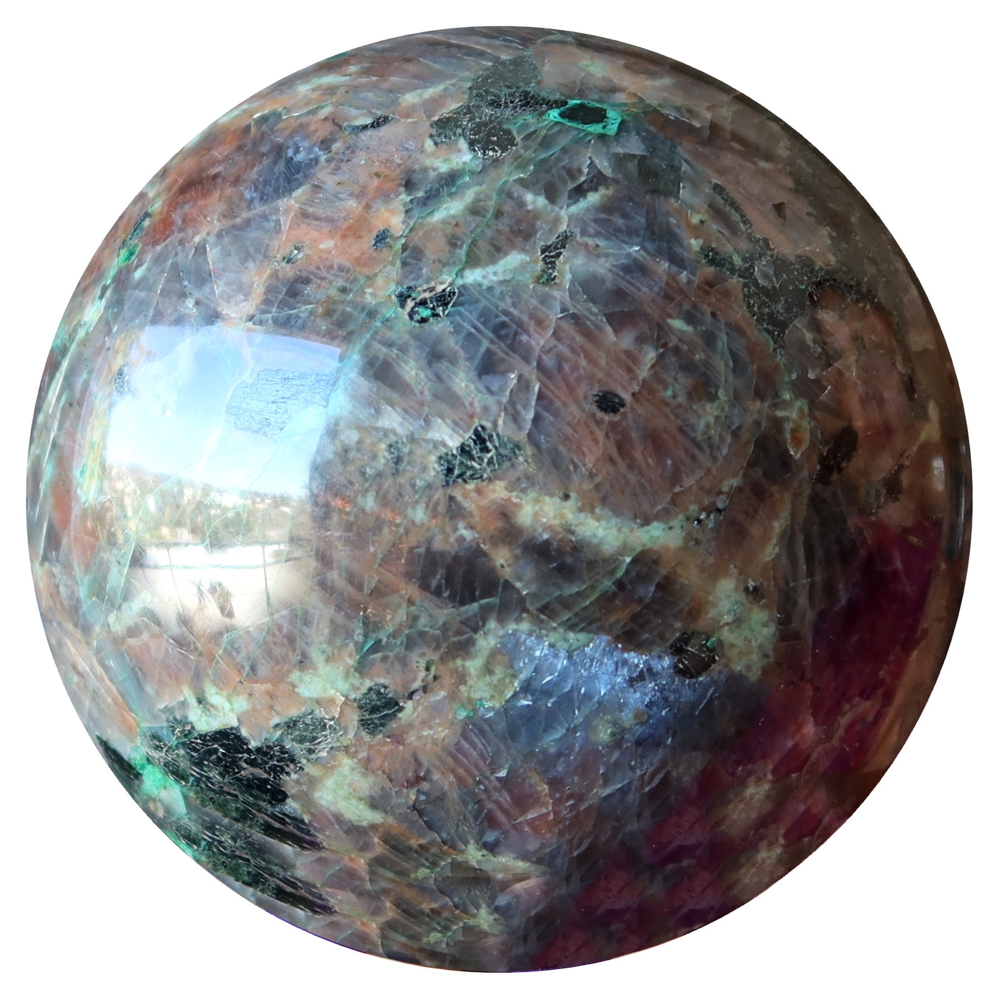 Chalcocite Sphere Chrysocolla Mica Feldspar Crystal Ball