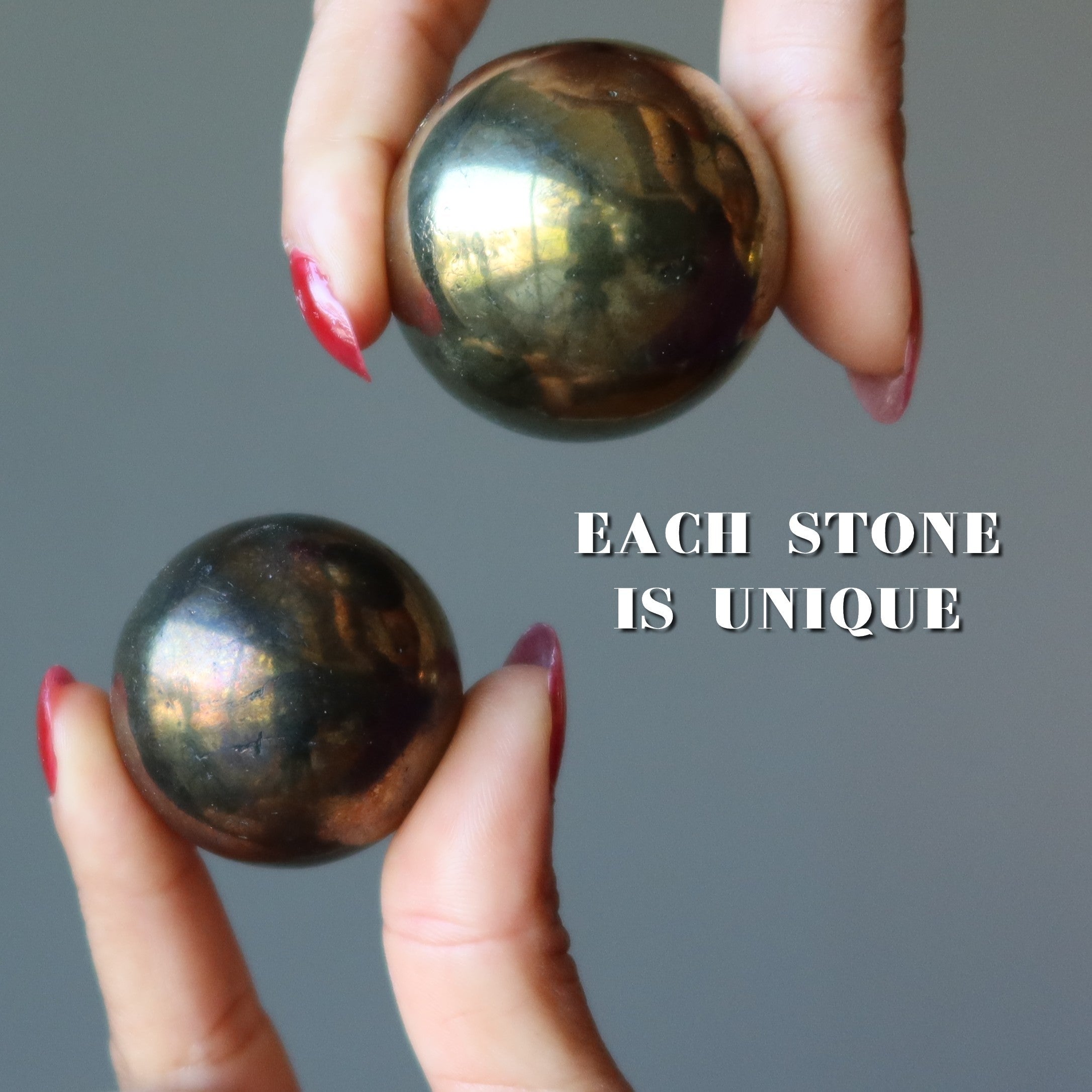 Sphère de chalcopyrite Pyrite Or Boule de cristal Genie
