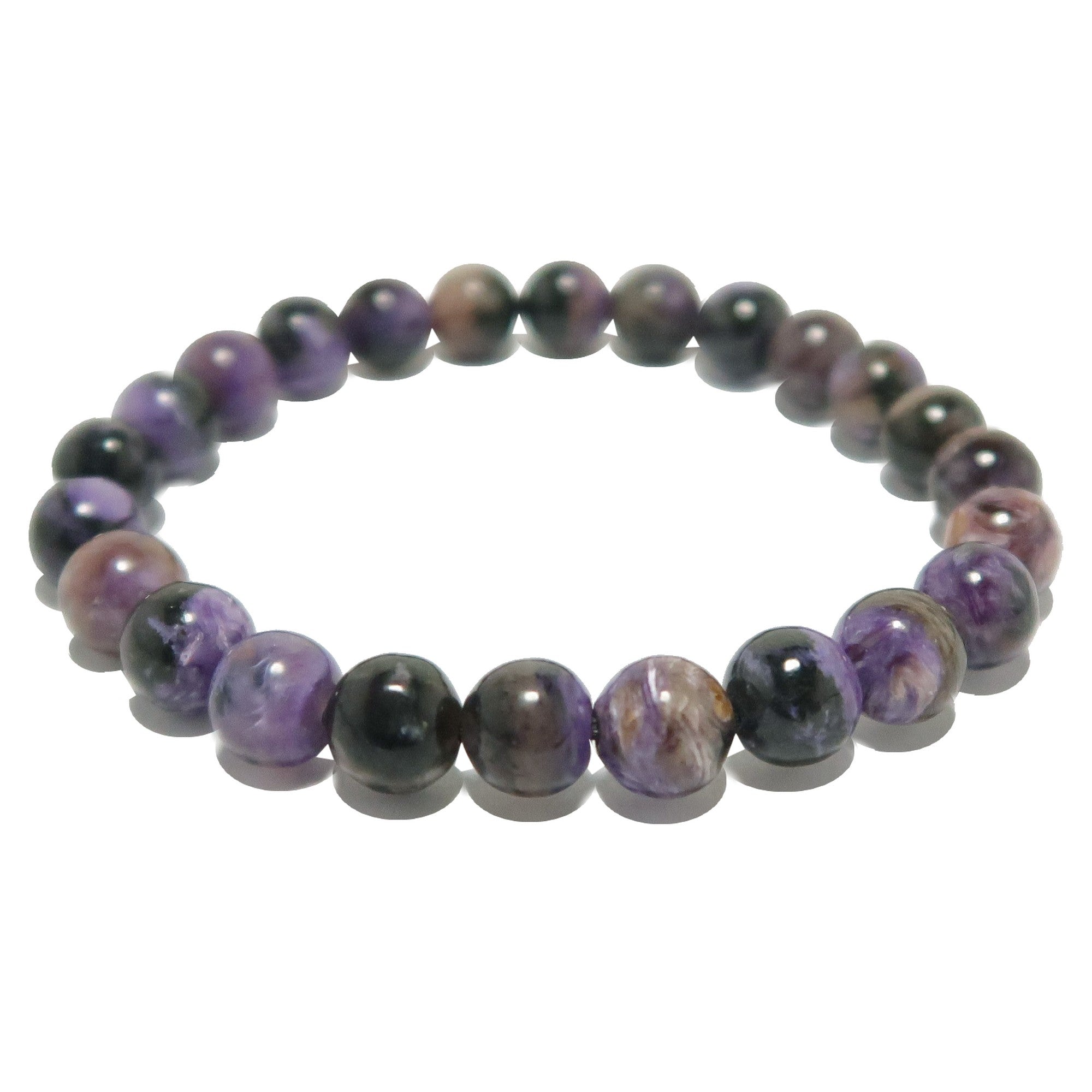 Charoite Bracelet Rare Natural Purple Gemstone Beads Spirit