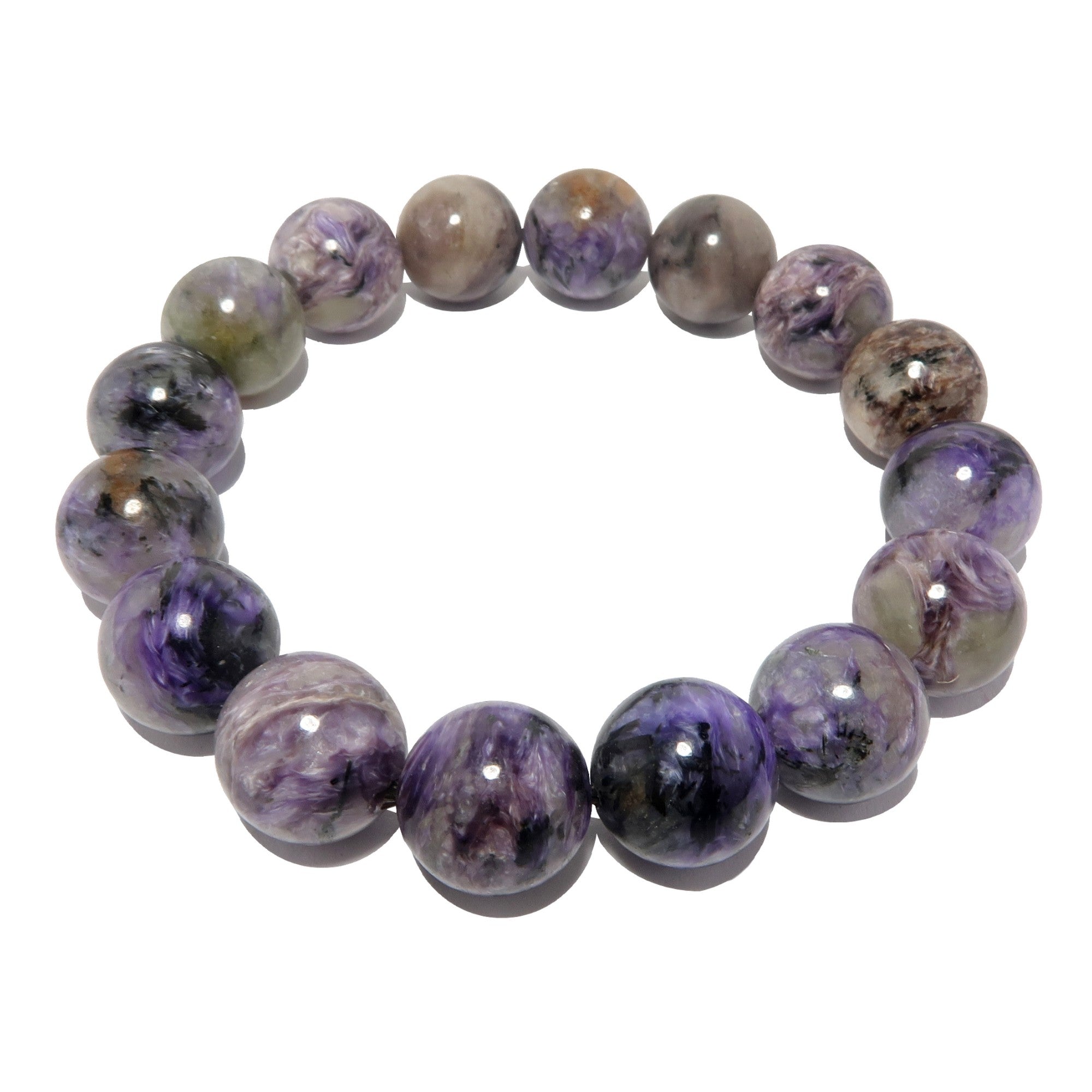 Charoit Armband Seltene Natürliche Lila Edelsteinperlen Spirit