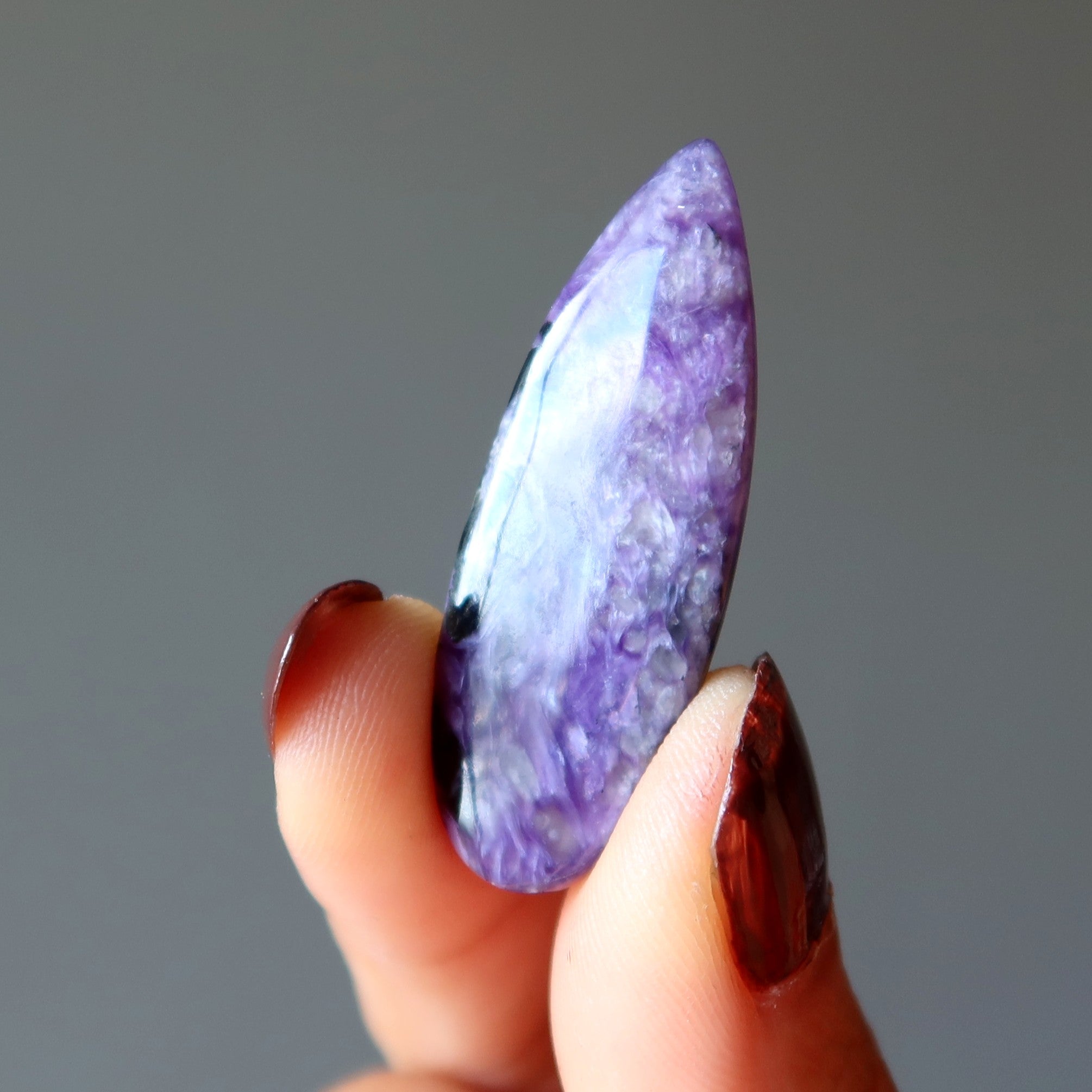 Charoite Grid Crystal Spiritual Layout Purple Gem