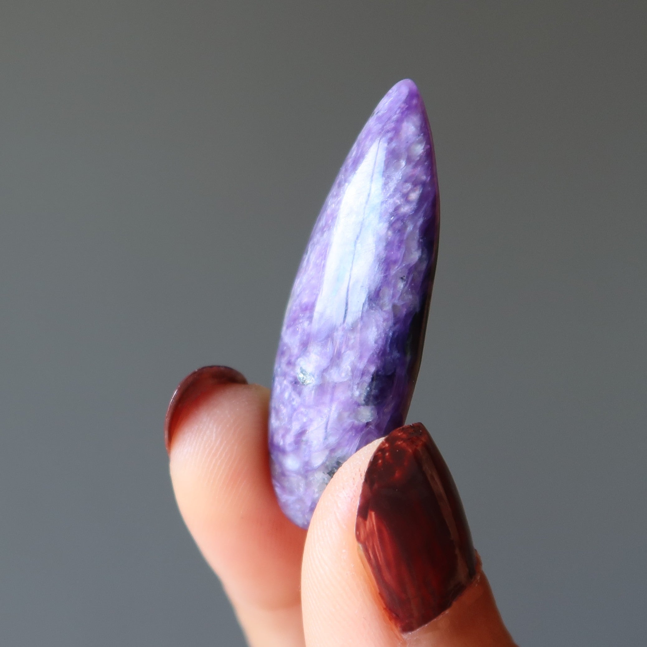 Charoite Grid Crystal Spiritual Layout Purple Gem