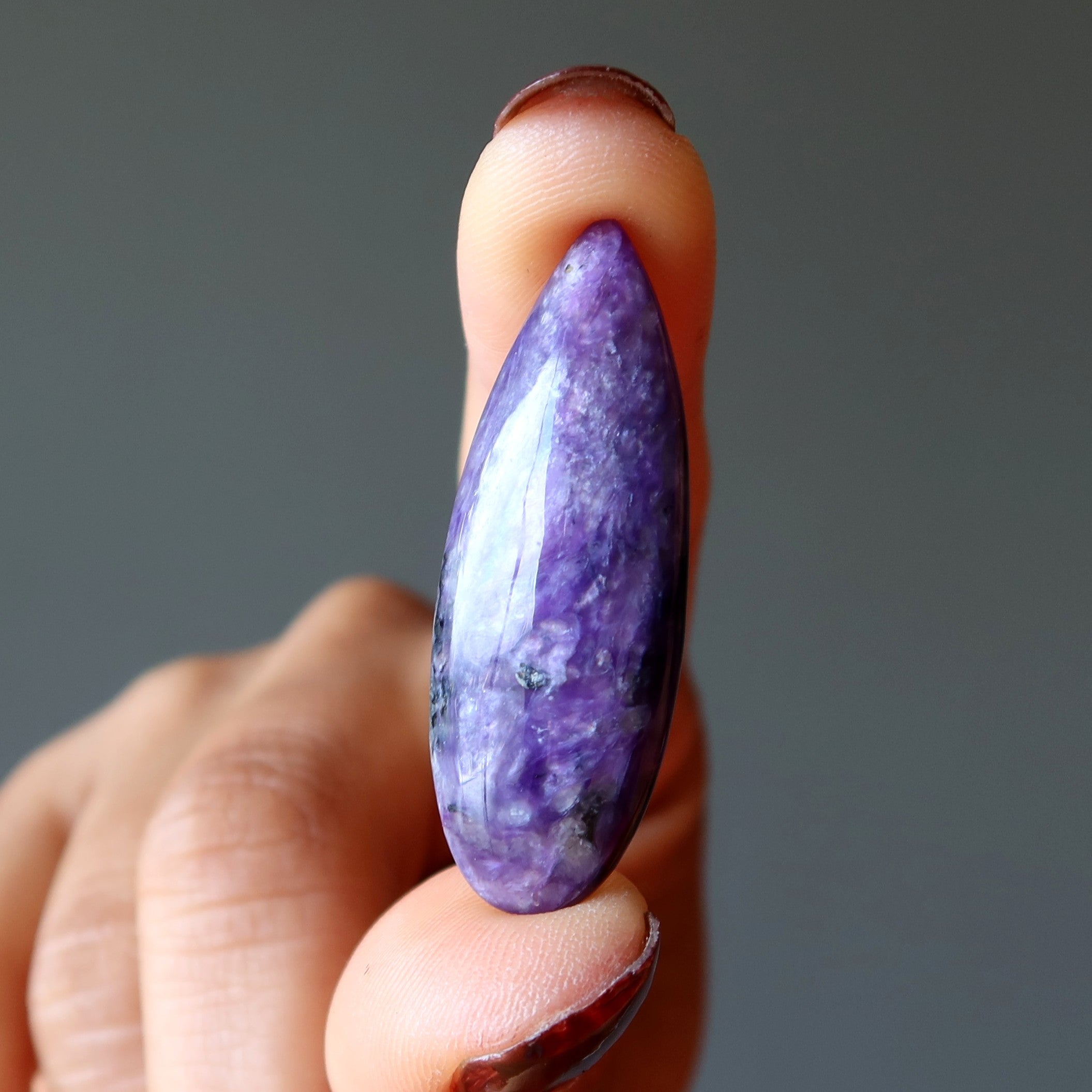 Charoite Grid Crystal Spiritual Layout Purple Gem