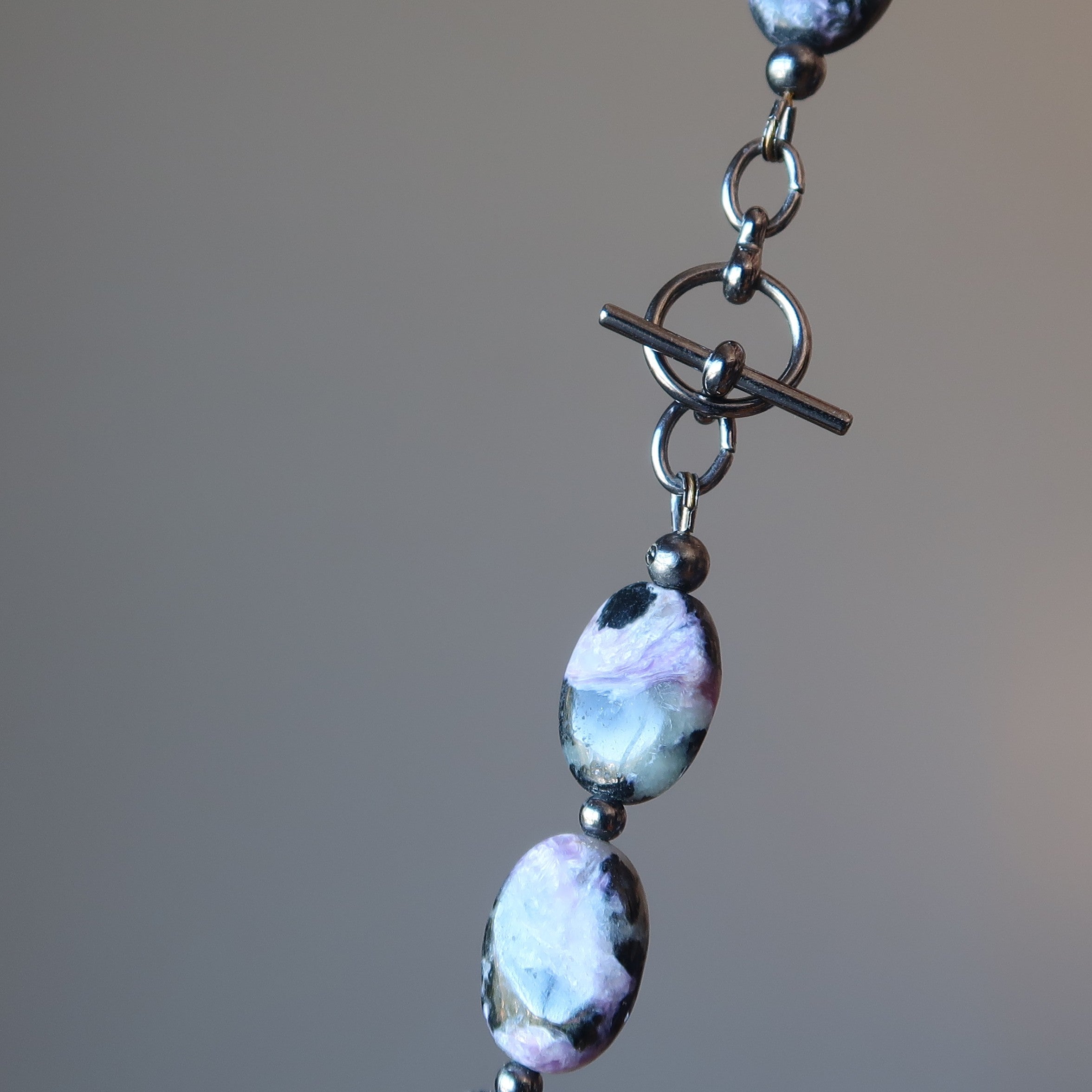 Charoite Necklace Spirituality Swirl Rare Purple Stones