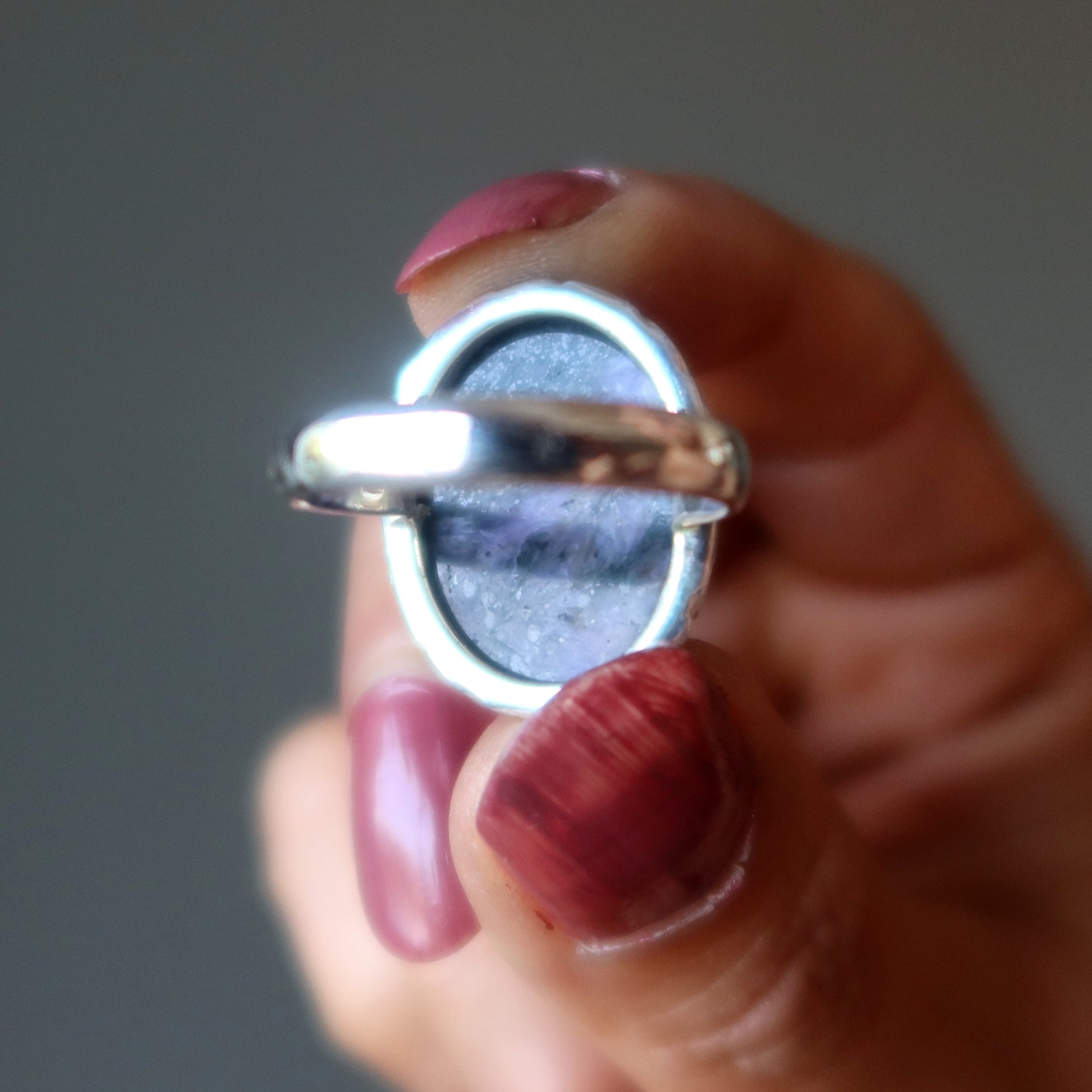 Charoite Ring Paradise Sterling Silver Size 7.75