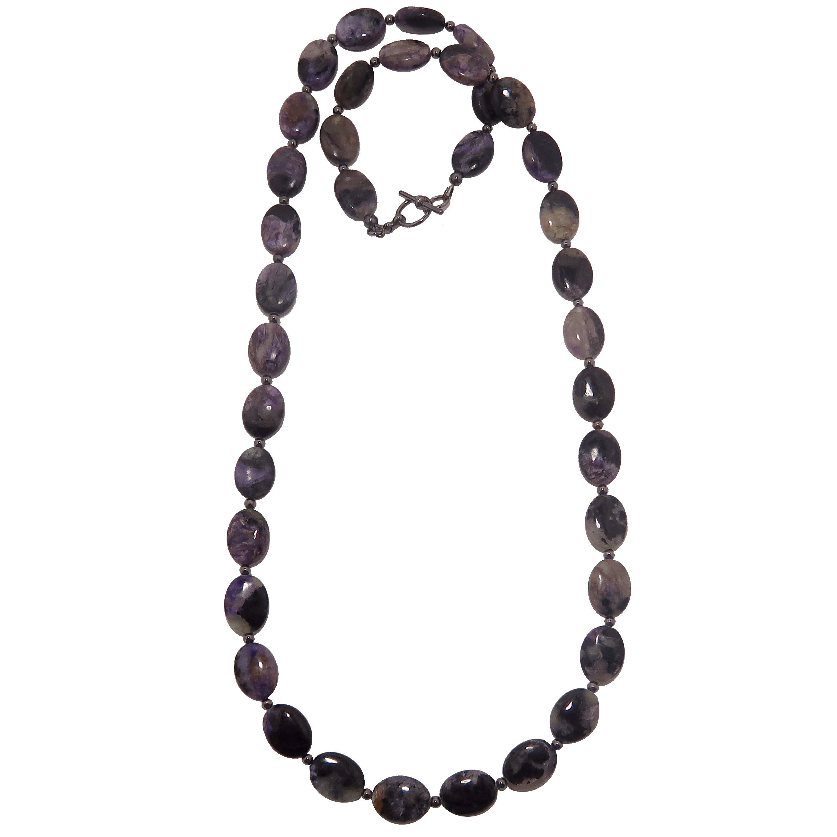 Charoite Necklace Spirituality Swirl Rare Purple Stones