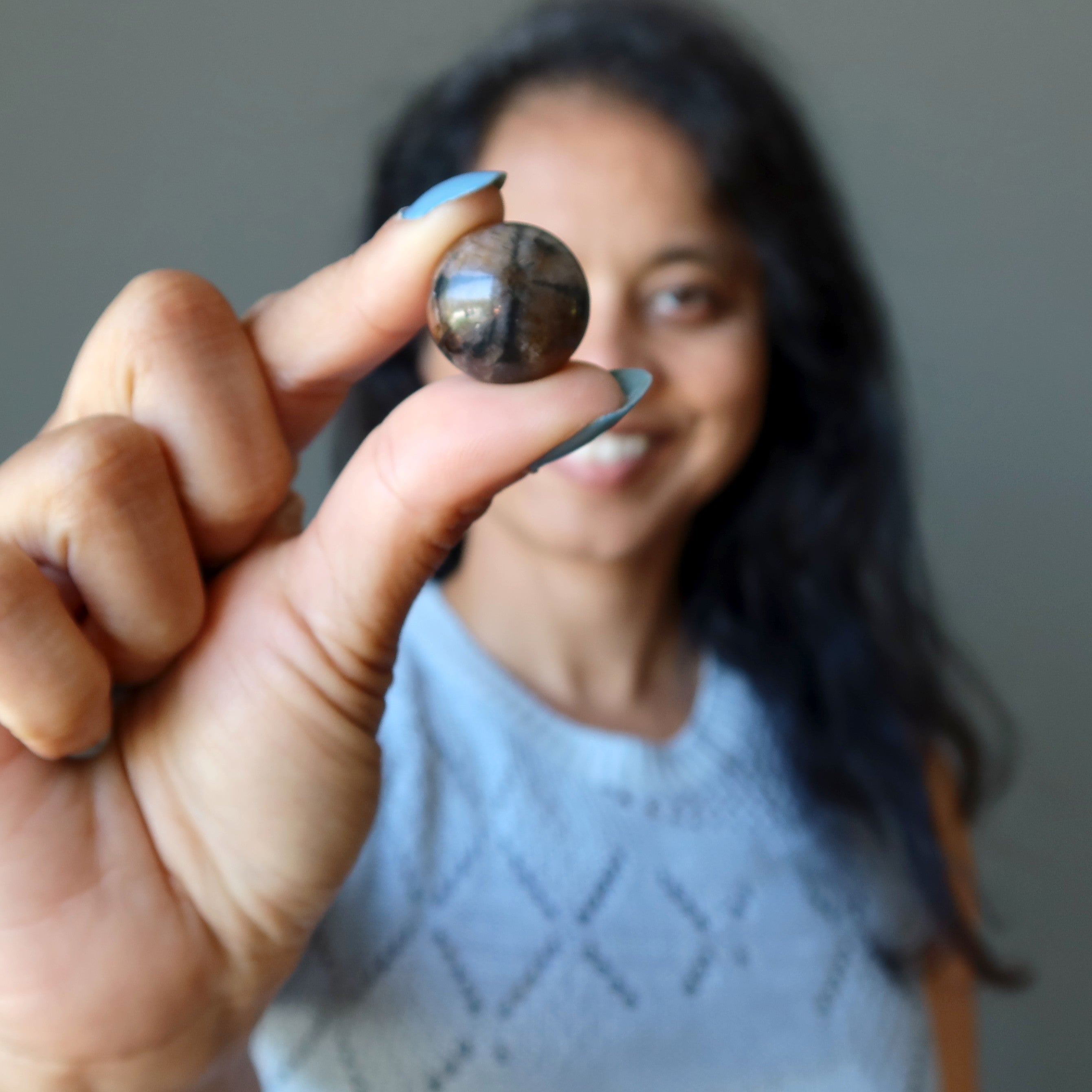 Chiastolite Sphere Christ Holy Cross Crystal Ball