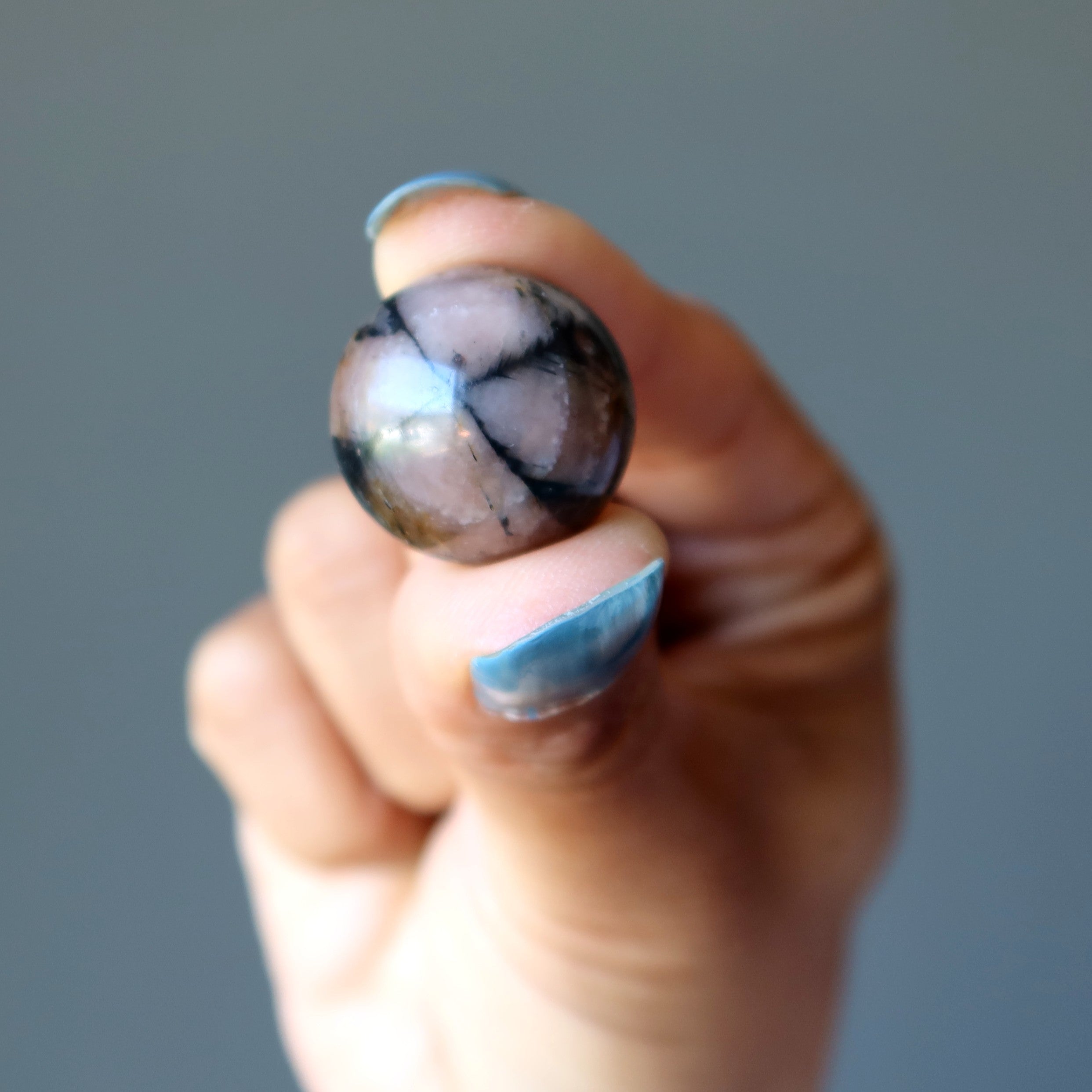 Chiastolite Sphere Christ Holy Cross Crystal Ball