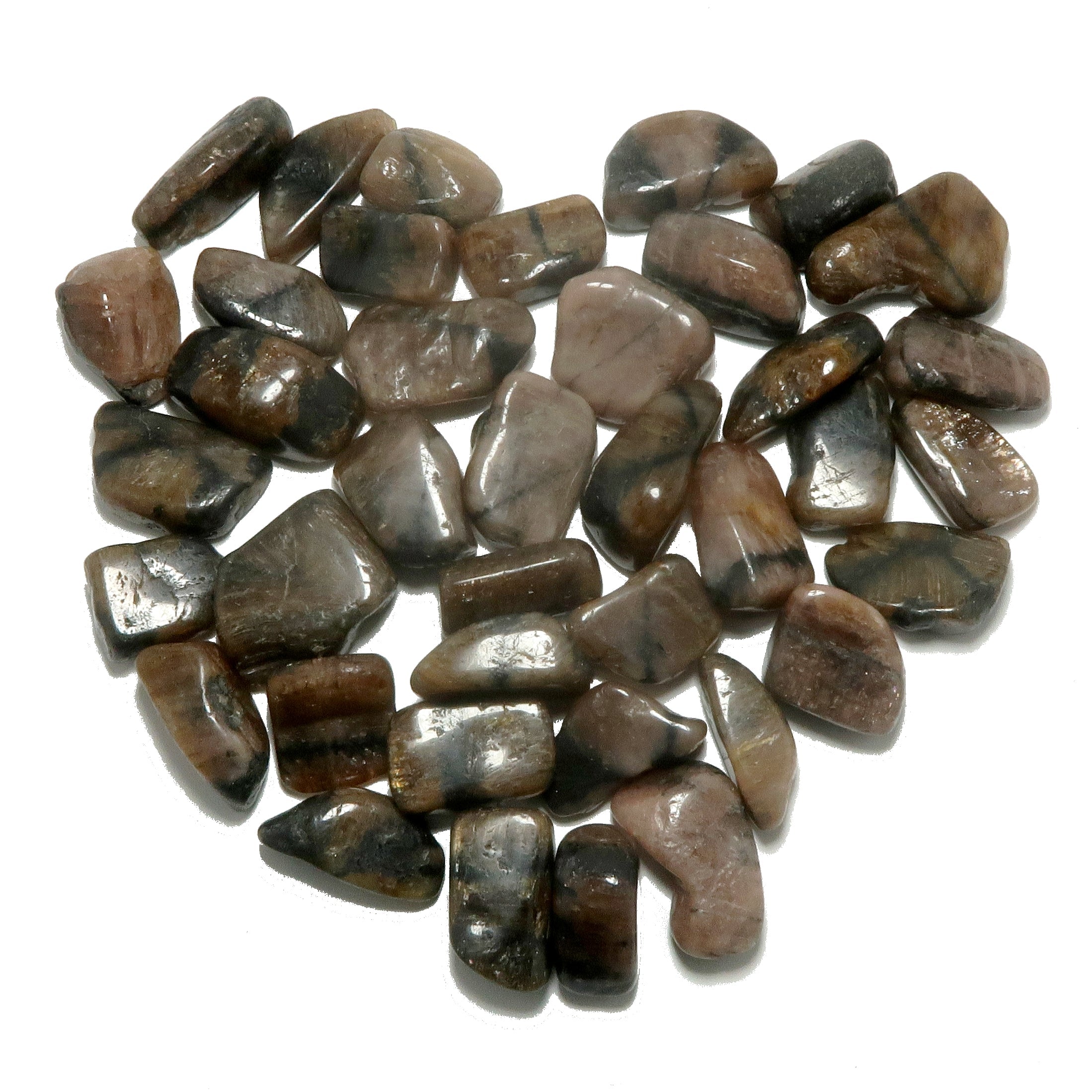 Chiastolite Tumbled Stone Holy Cross Crystal