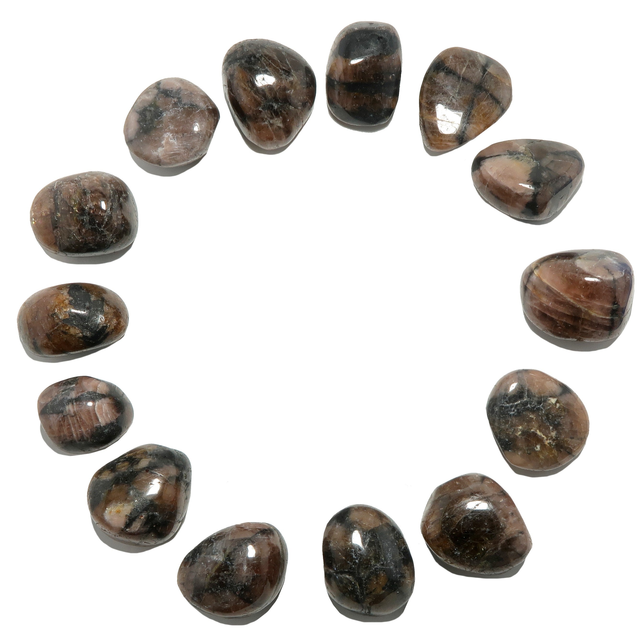 Chiastolite Tumbled Stone Holy Cross Crystal