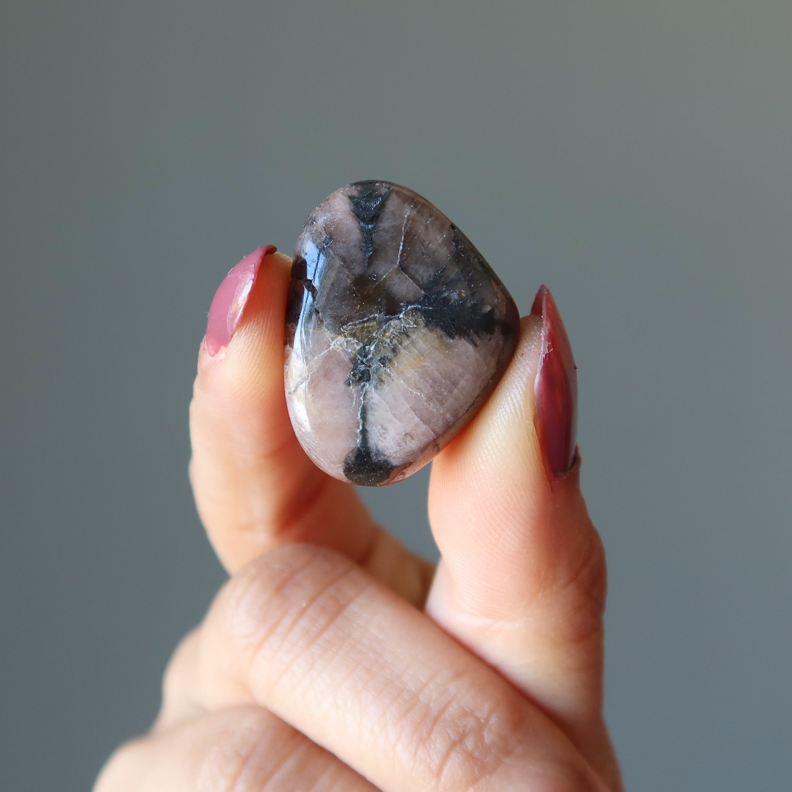 Chiastolite Tumbled Stone Holy Cross Crystal