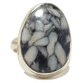 Bague en Argent Sterling Chrysanthemum Stone Taille 7.5
