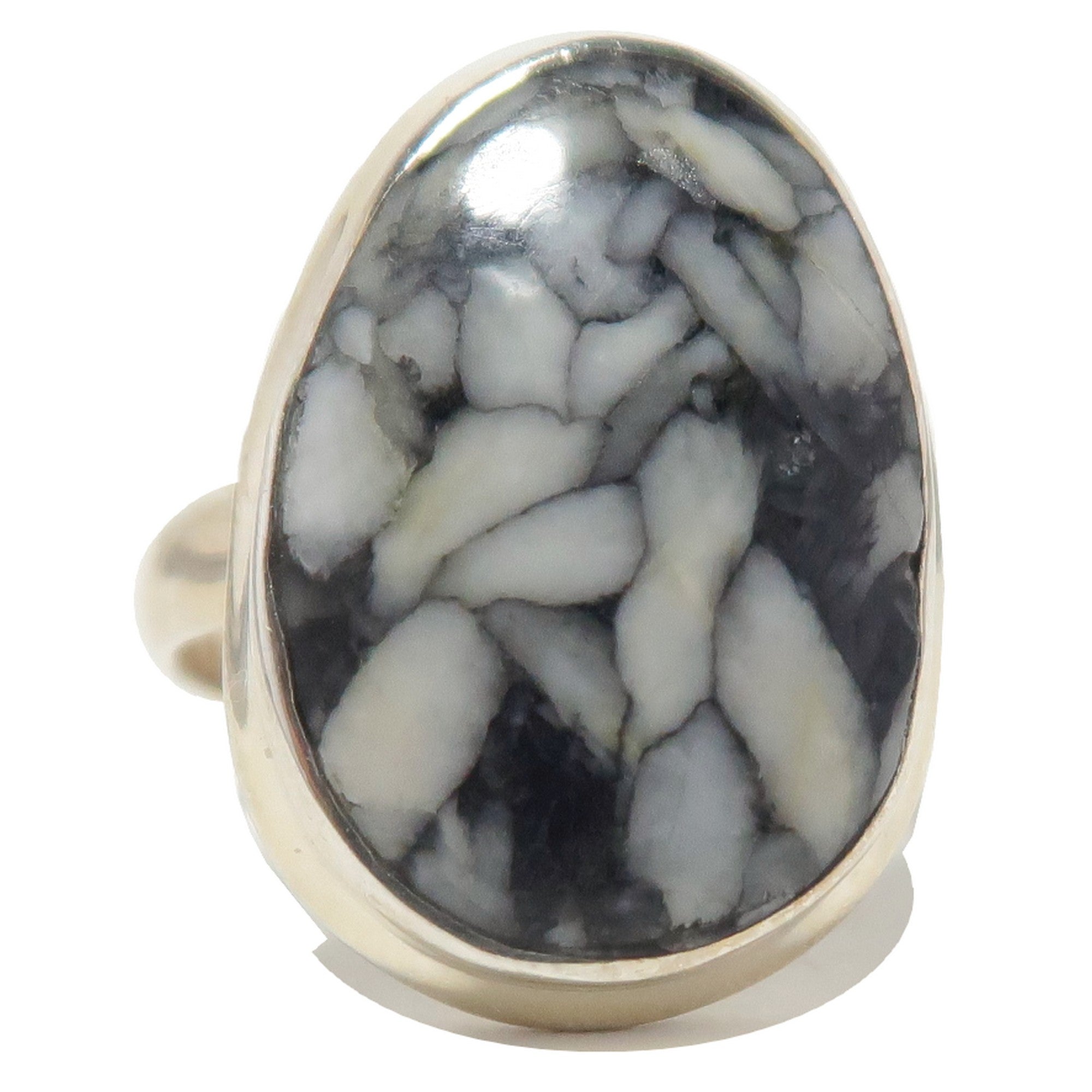 Bague en Argent Sterling Chrysanthemum Stone Taille 7.5