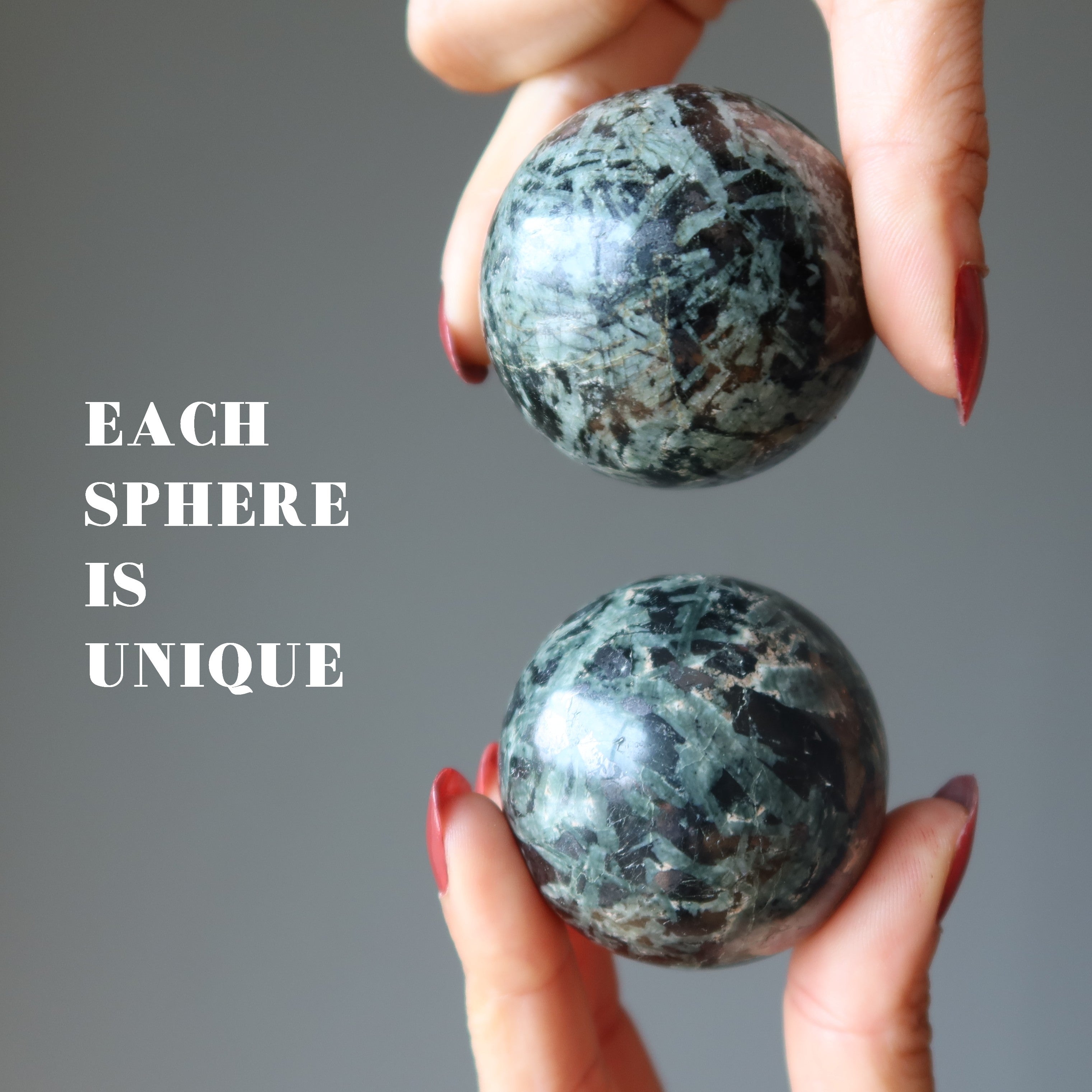 Green Tourmaline Sphere Negativity Barricade Black Crystal Ball
