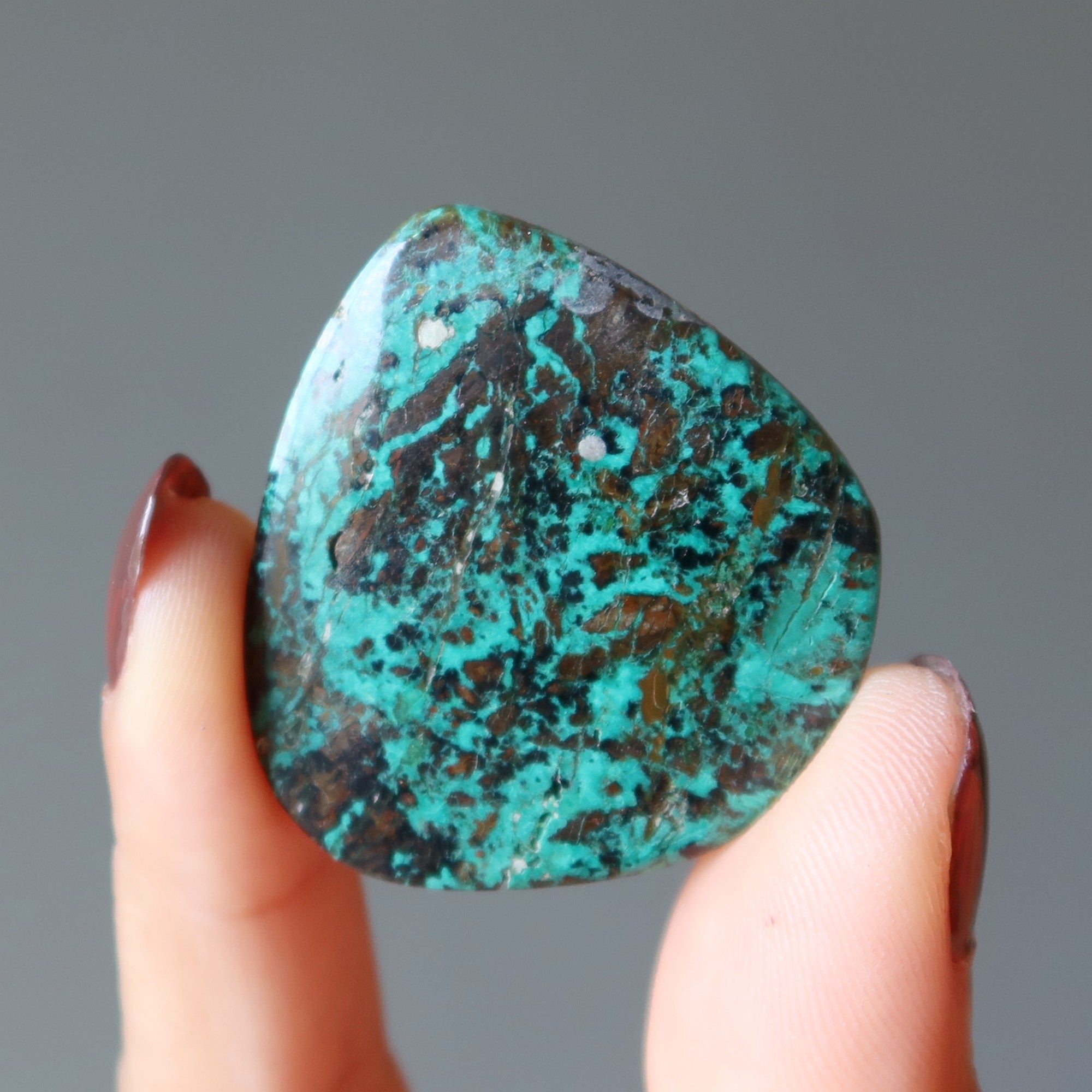 Mandala Nature en Cristal de Chrysocolle en Grille (Paire)