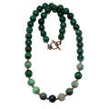 Chrysocolla Necklace Goddess Malachite Copper