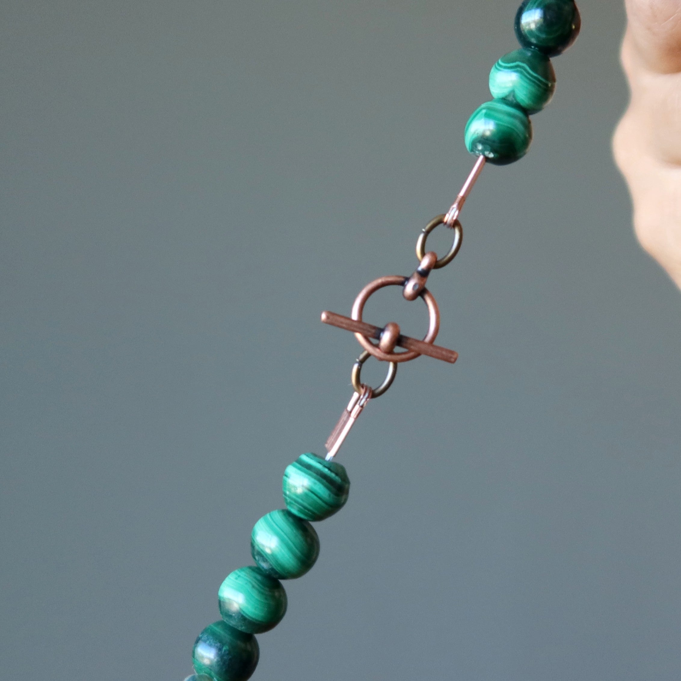 Chrysocolla Necklace Goddess Malachite Copper