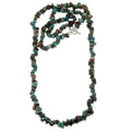 Chrysocolla Necklace Red Cuprite Gemstone Beads Bustling Blue