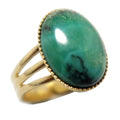 Bague Chrysocolle Bijou de Junon Or Ajustable