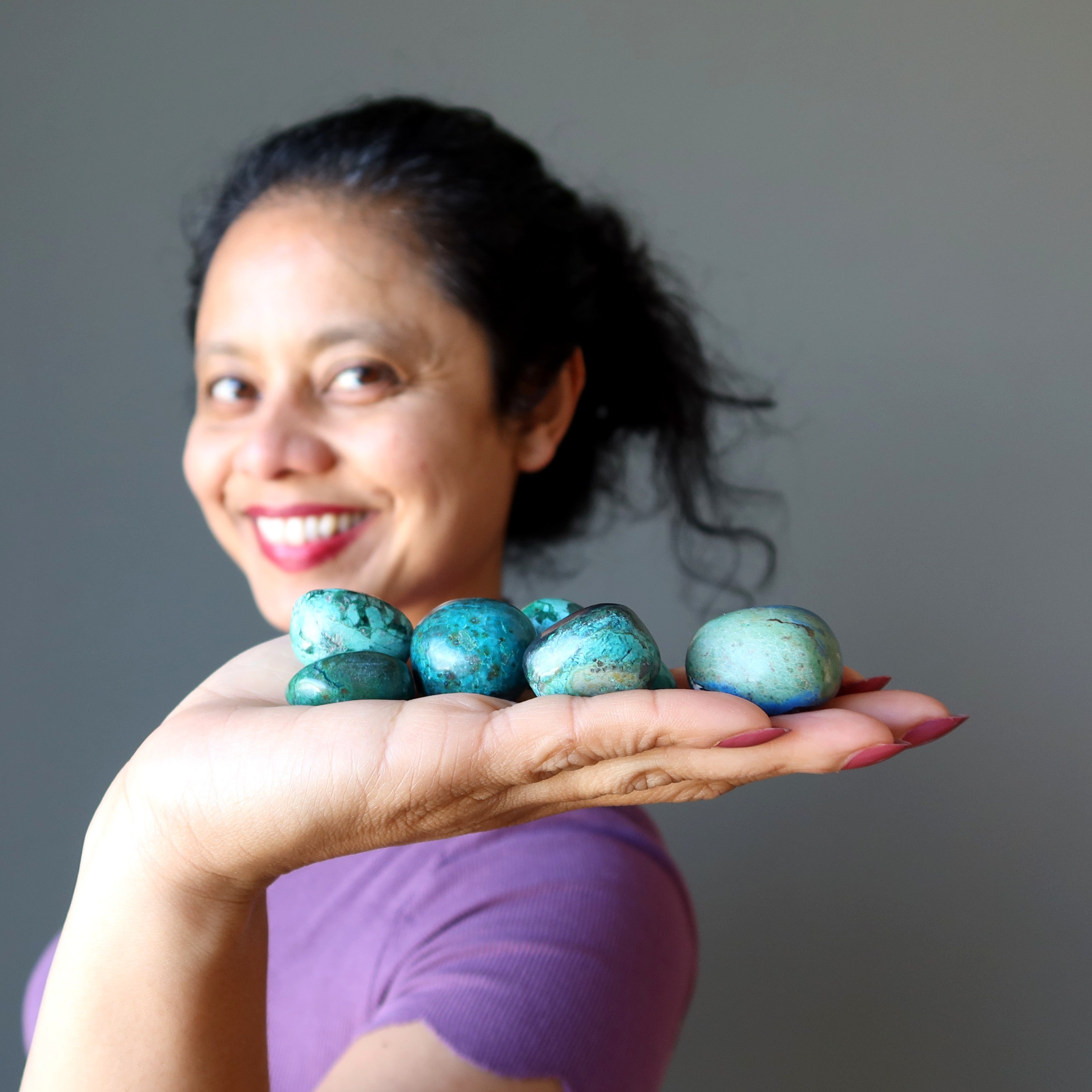 Chrysocolle Roulée Bleu Vert Bonbon