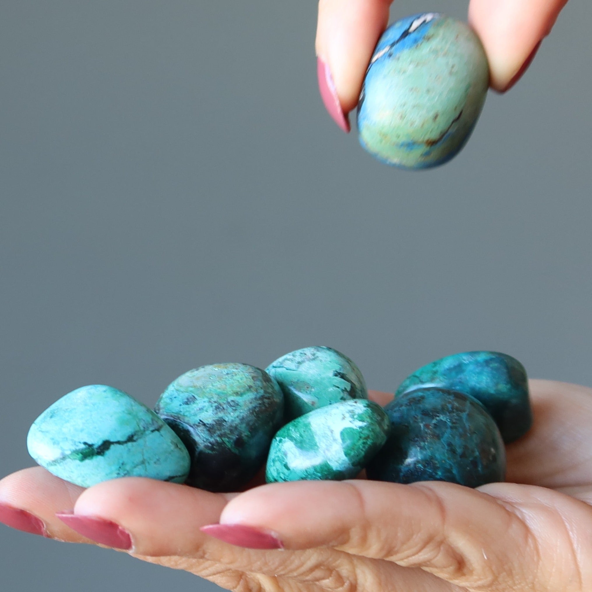 Chrysocolle Roulée Bleu Vert Bonbon