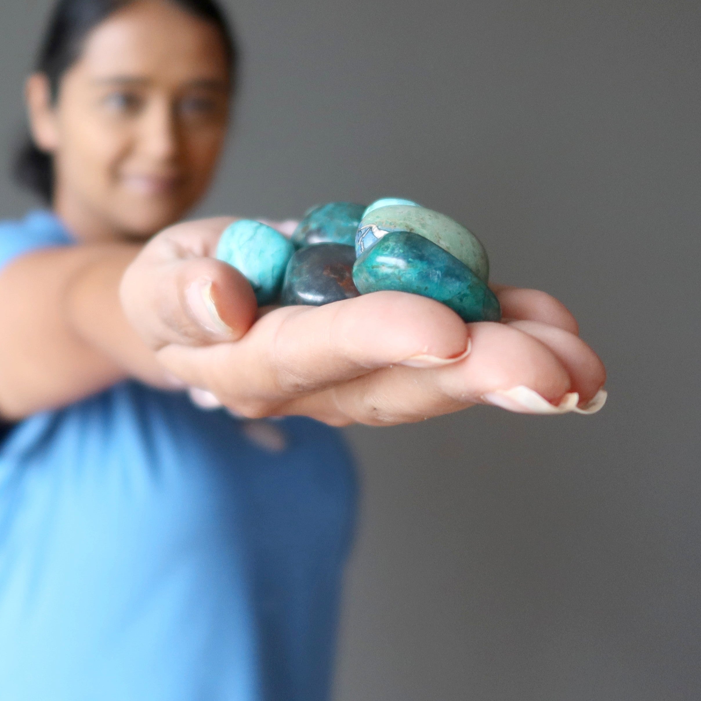 Chrysocolle Roulée Bleu Vert Bonbon