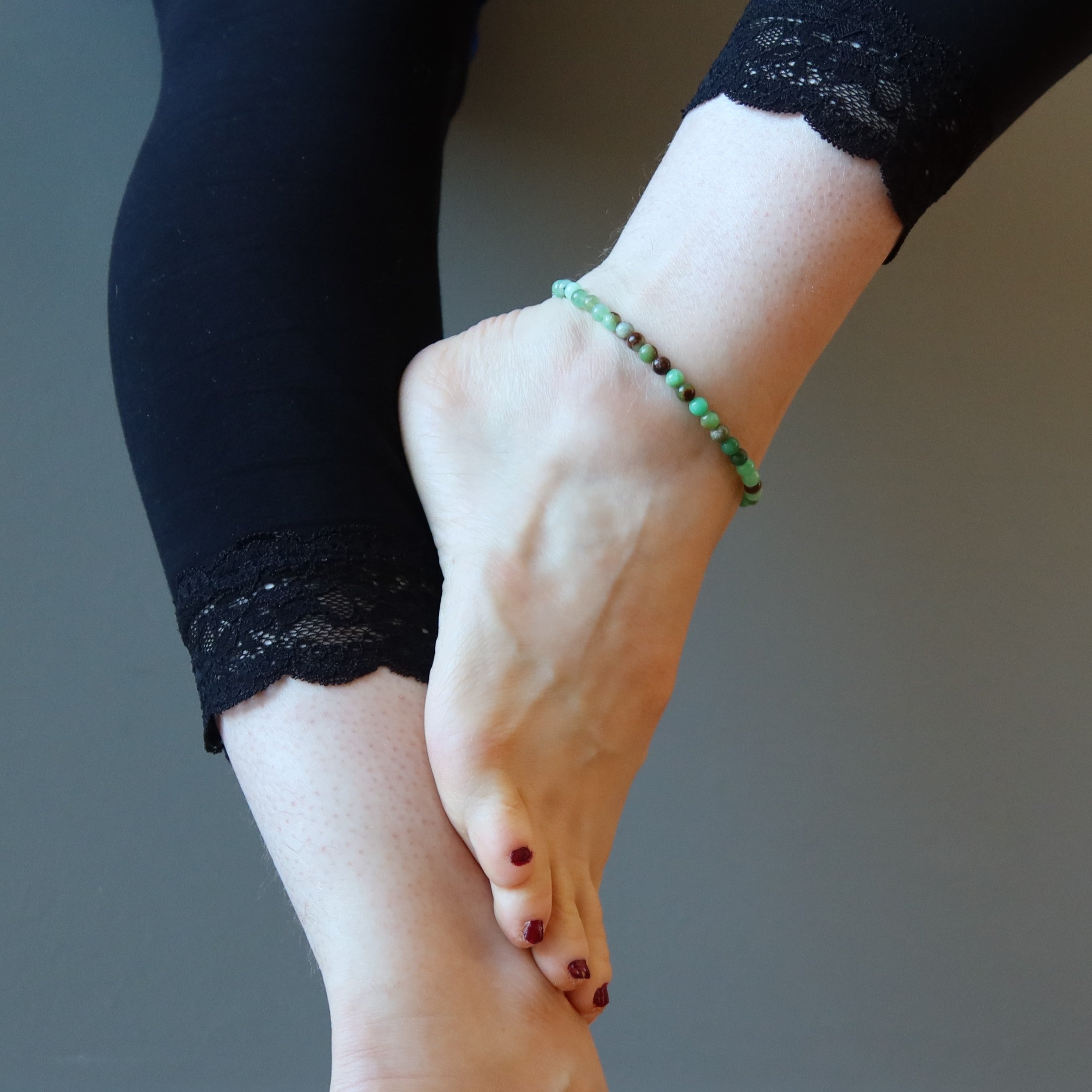 Chrysoprase Cheville Pierres Perles Luminescence