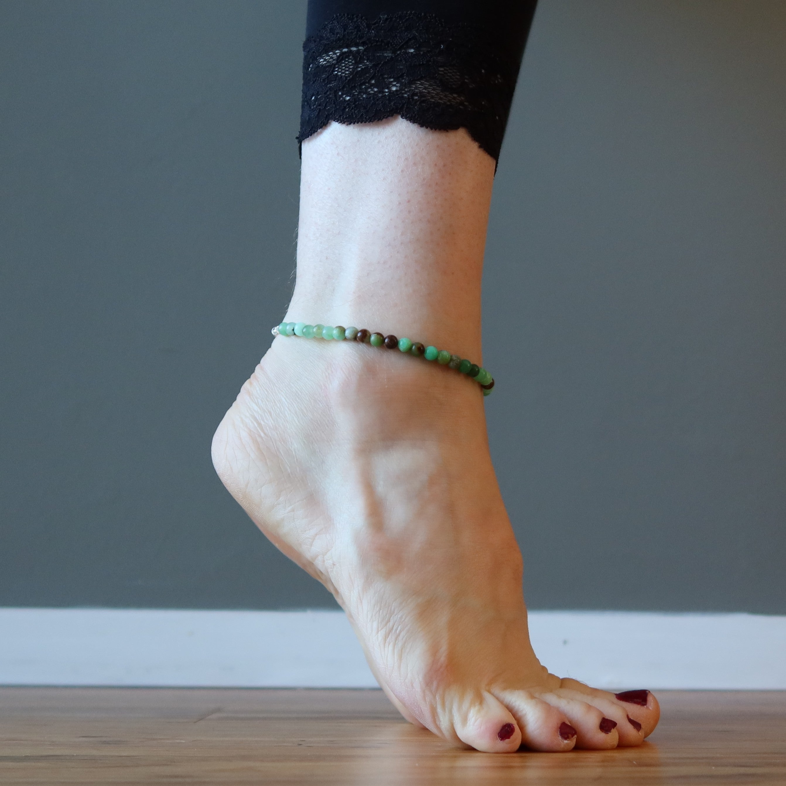 Chrysoprase Cheville Pierres Perles Luminescence