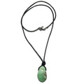 Chrysoprase Necklace Prayers and Praises Leather