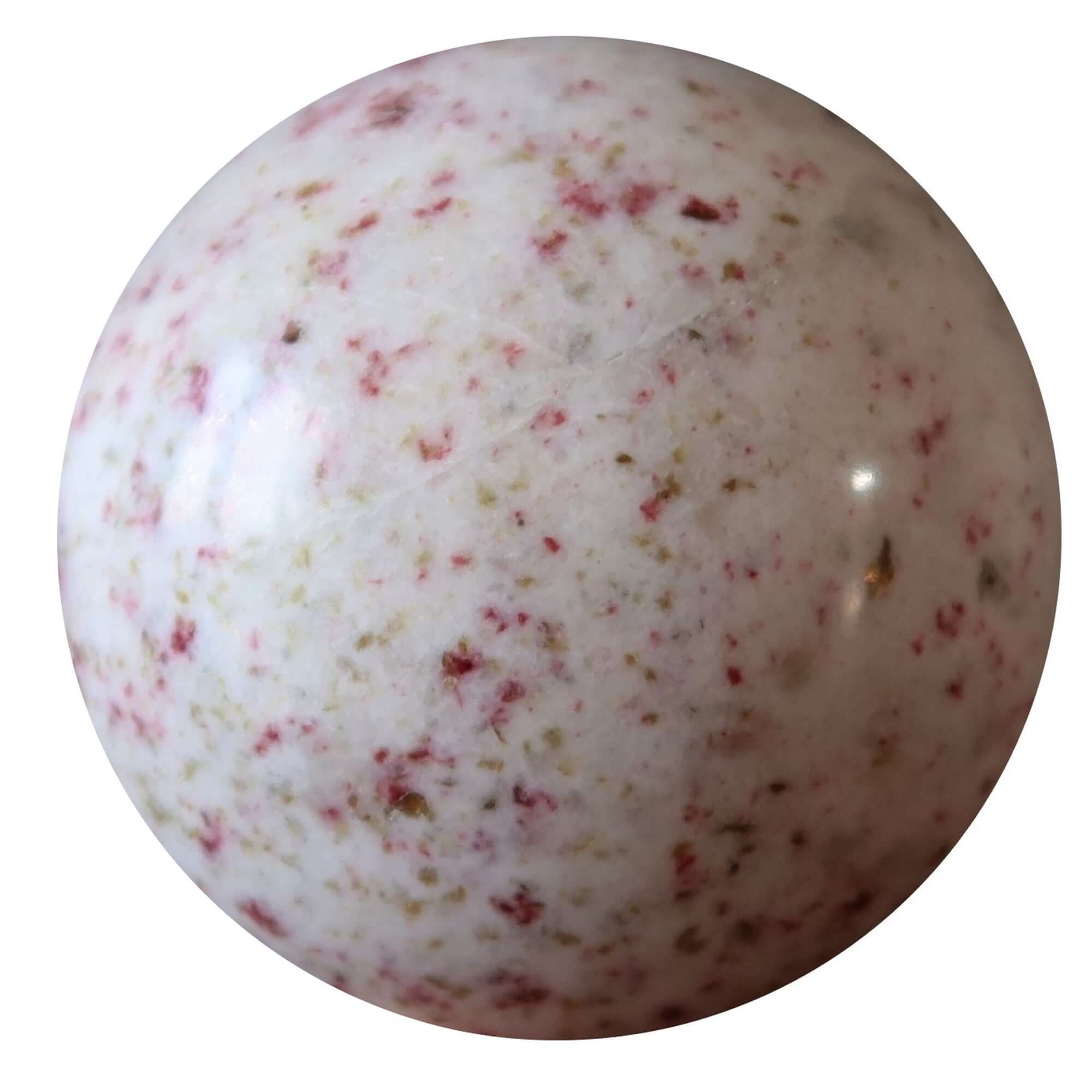 Sphère de Cinnabrite : boule de cristal à la personnalité lumineuse