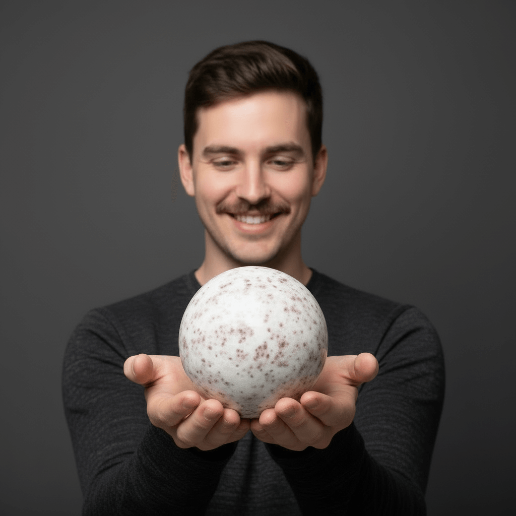 Sphère de Cinnabrite : boule de cristal à la personnalité lumineuse