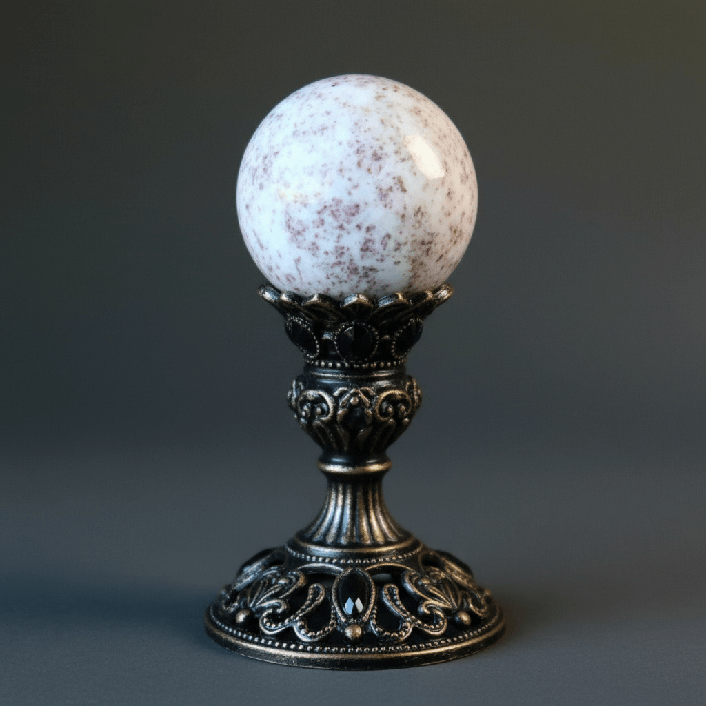 Sphère de Cinnabrite : boule de cristal à la personnalité lumineuse