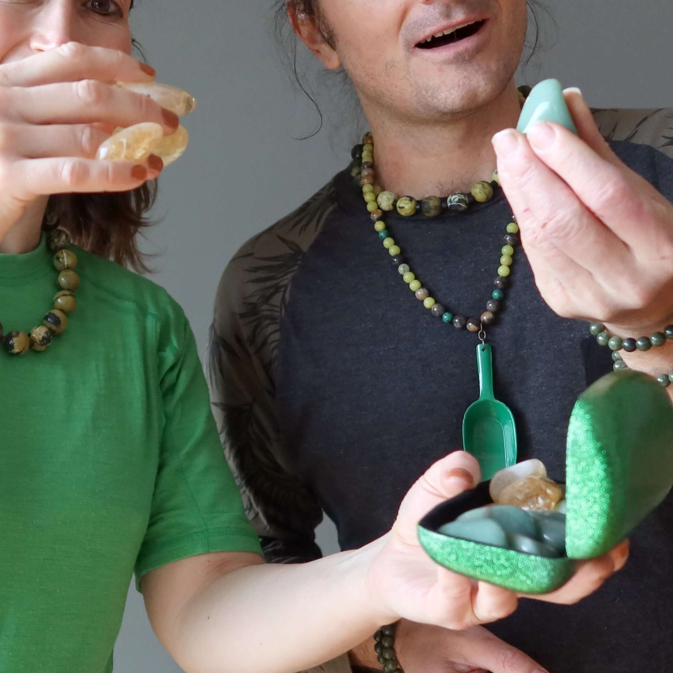 Money Maker Set Jade Charger Citrine Aventurine Stones