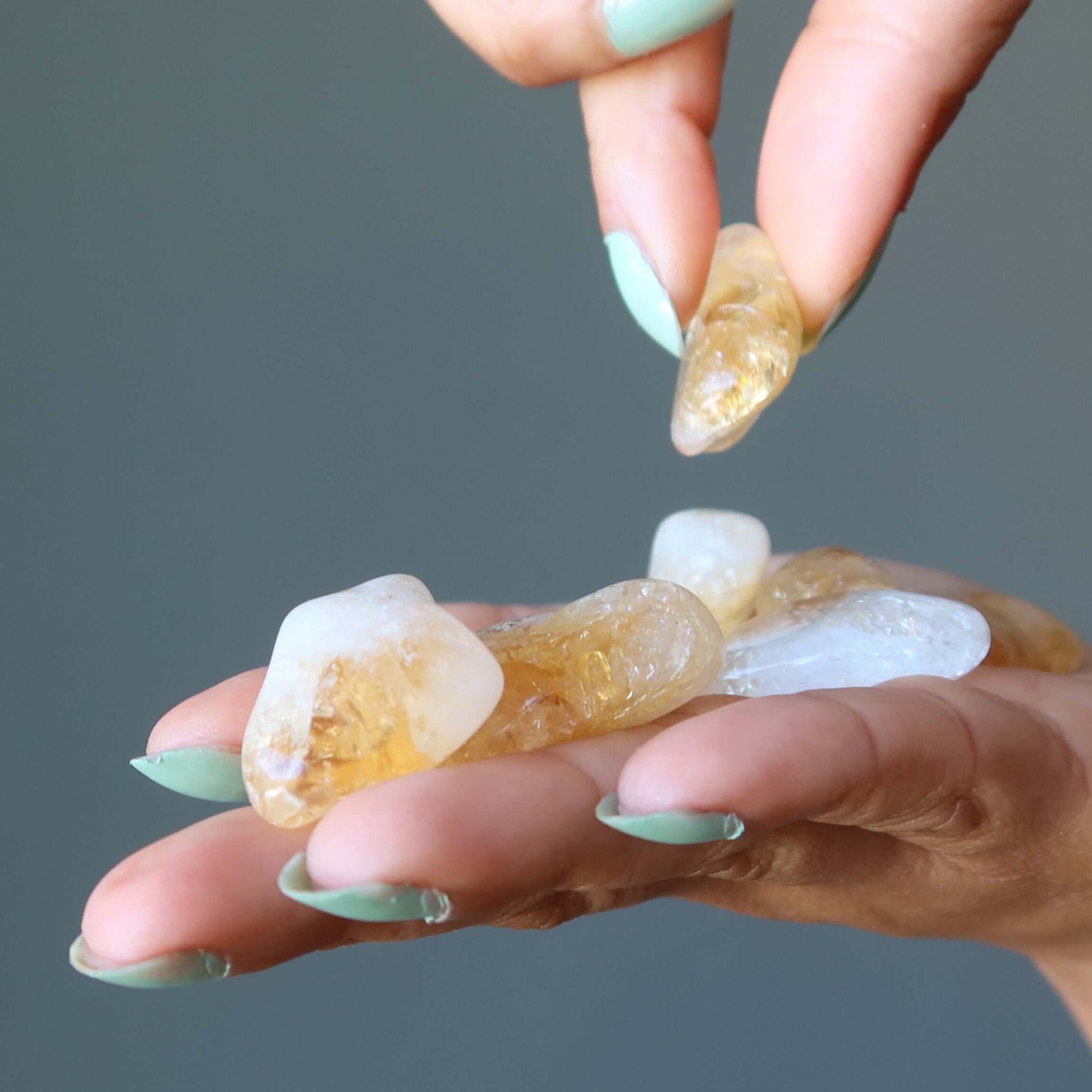 Money Maker Set Jade Charger Citrine Aventurine Stones