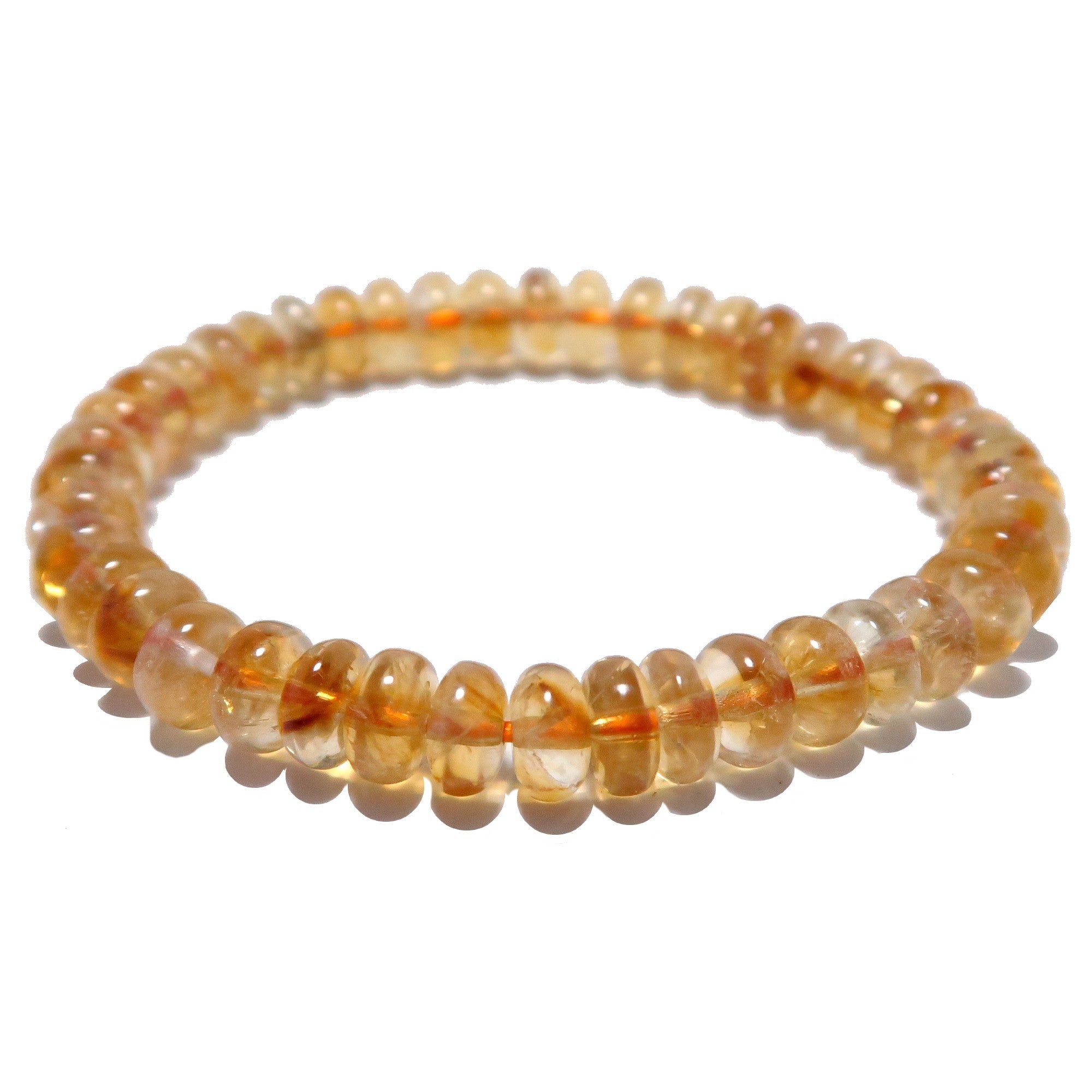 Citrin-Armband Honig-Rondelle Edelstein des Überflusses