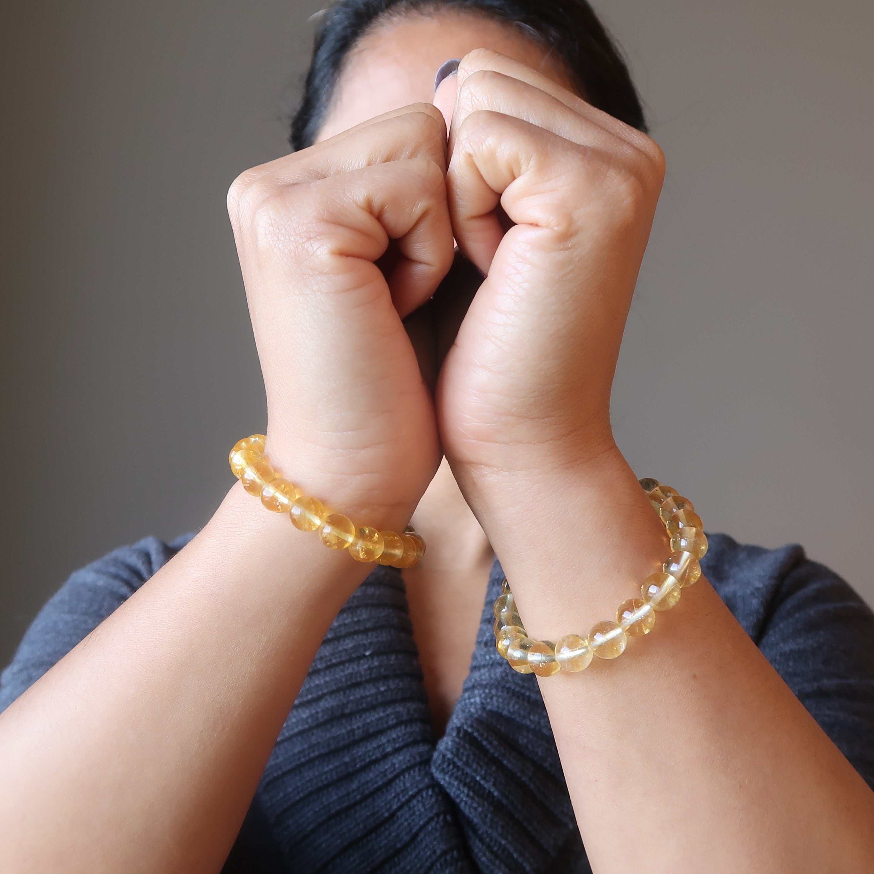 Citrine Bracelet Golden Yellow Crystal Beads Savvy Success