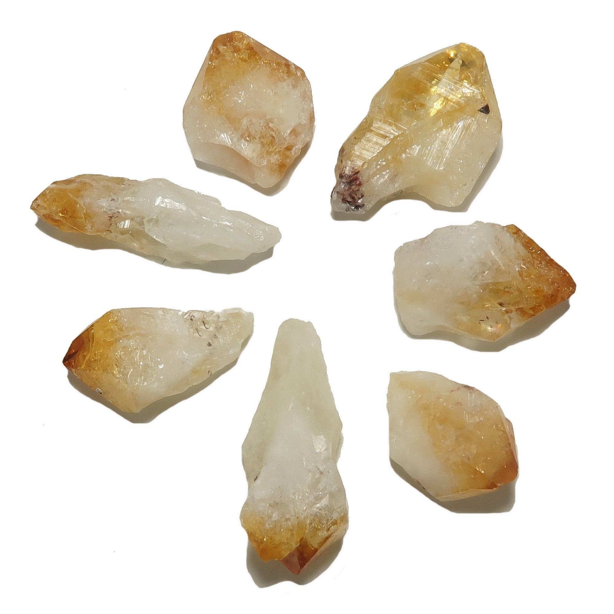 Citrine Pierre Précieuse Brute Pointez-moi vers la Prospérité