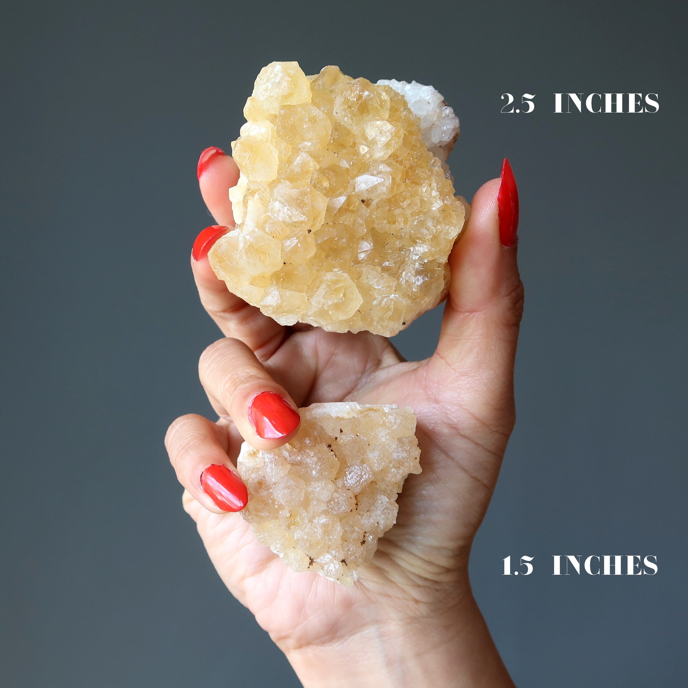 Citrine Cluster Yellow Sparkle Sun-Kissed Prosperity Crystal