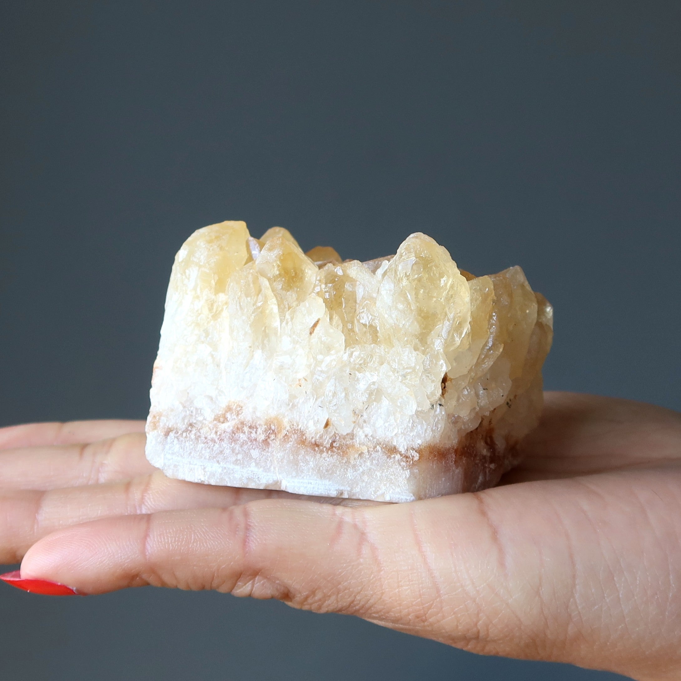 Citrine Cluster Yellow Sparkle Sun-Kissed Prosperity Crystal