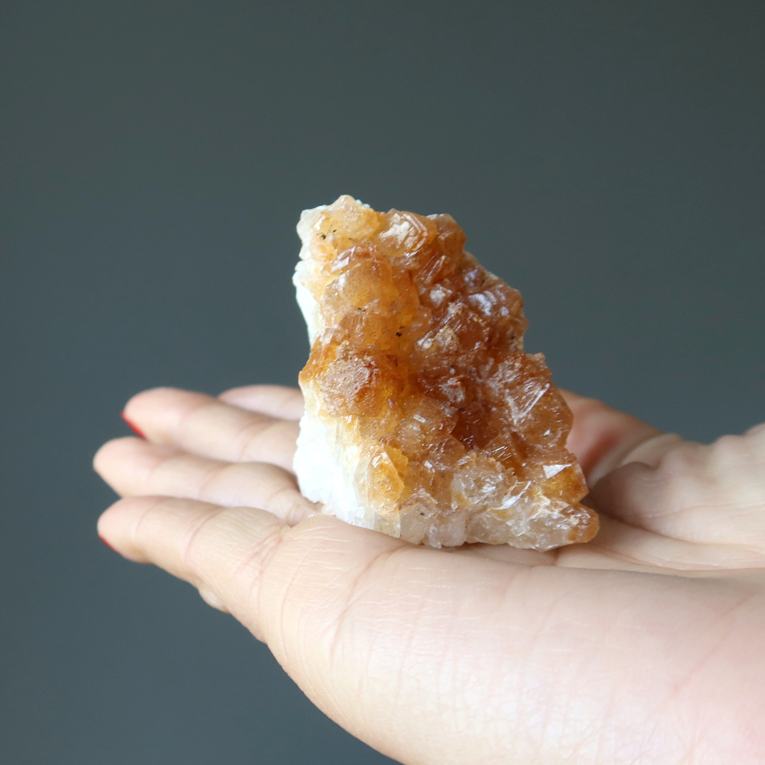Citrine Cluster Yellow Sparkle Sun-Kissed Prosperity Crystal