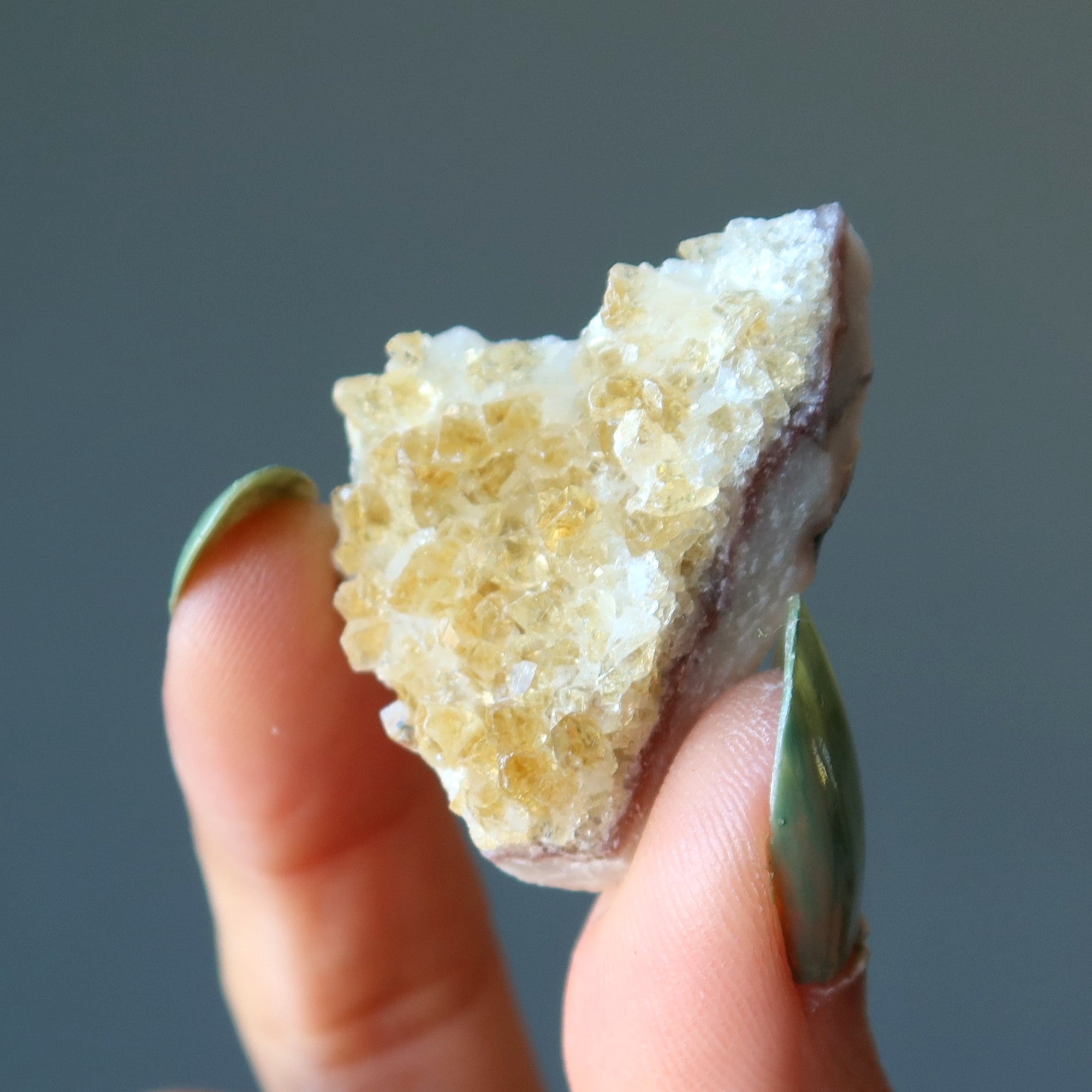 Citrin-Cluster Brauner Zucker Gesetz der Anziehung Stein