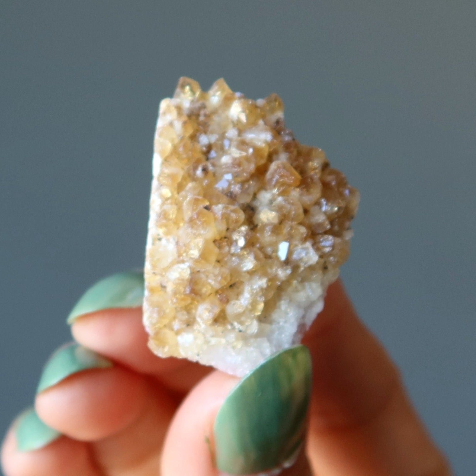 Citrin-Cluster Brauner Zucker Gesetz der Anziehung Stein