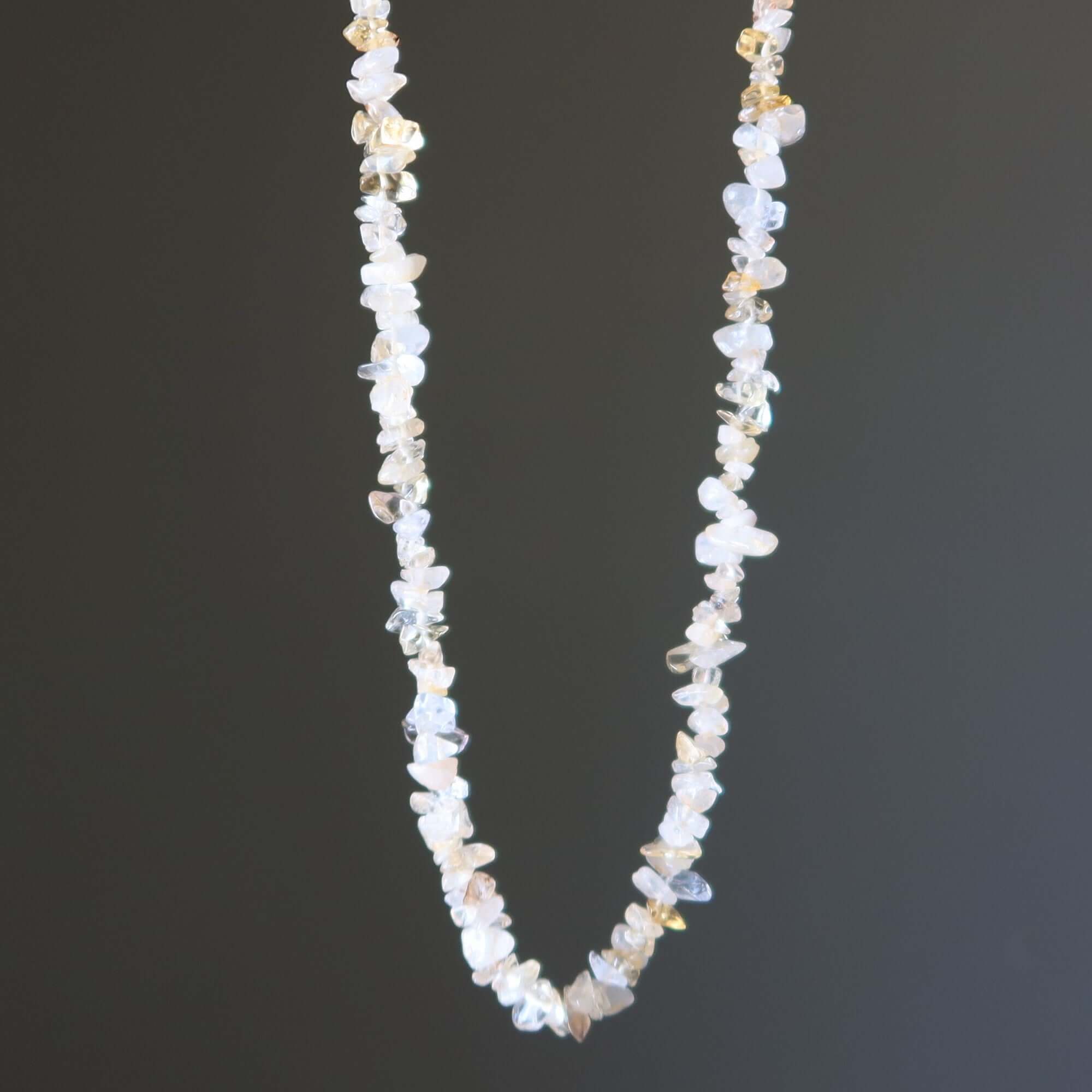 Citrine Necklace Yellow Strands of Royalty Stone