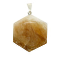 Pendentif Citrine Hexagonal Pierre de l'Âme Malicieuse en Affaires