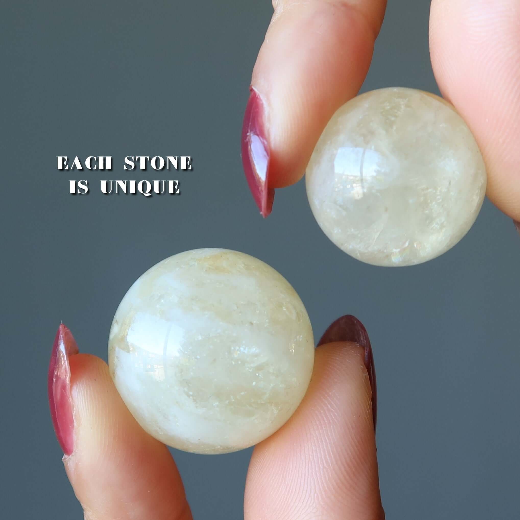 Sphère de citrine roulante : Boule de cristal d'abondance