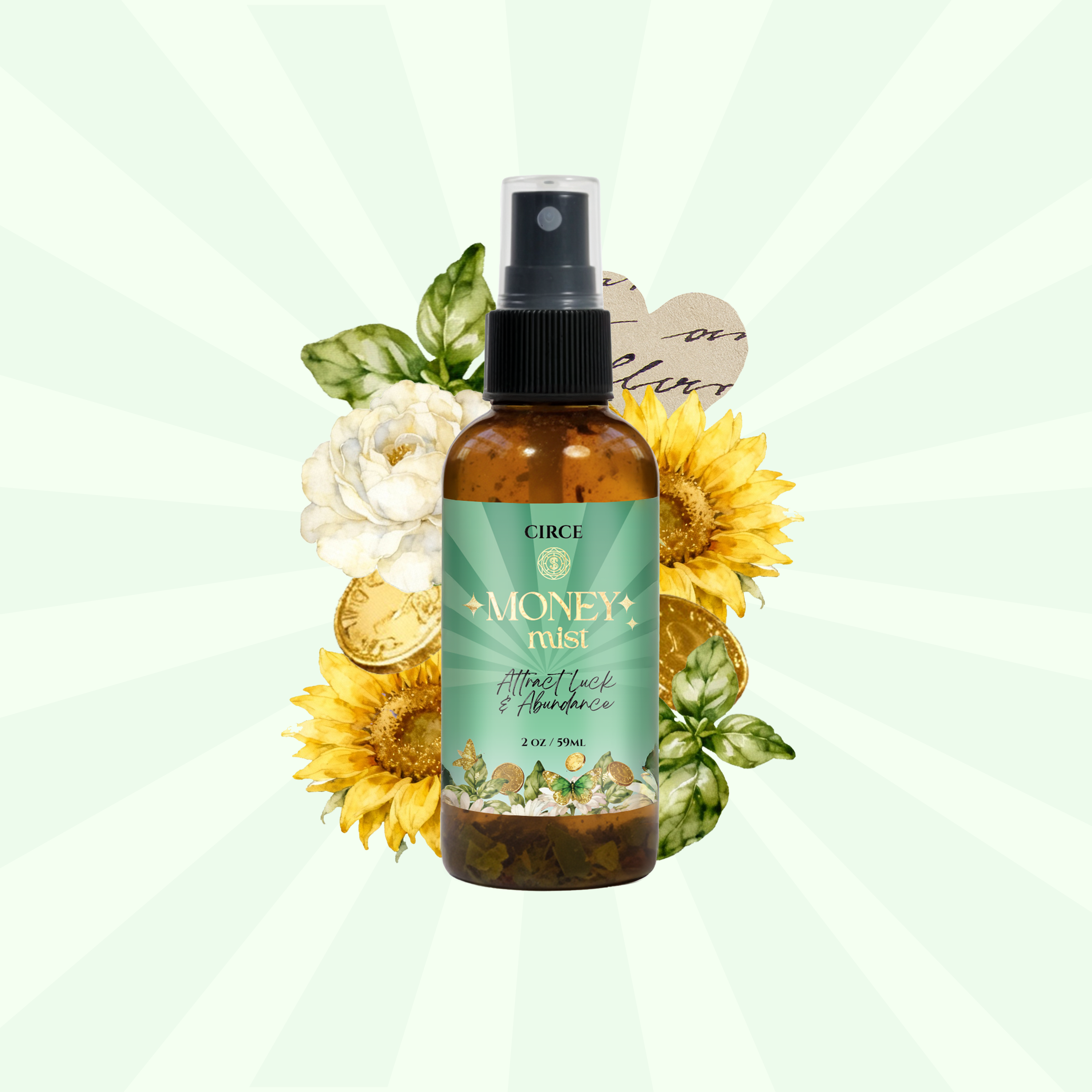 Money Mist – Brume d'abondance et de prospérité de 60 ml | Feuille de laurier et cannelle