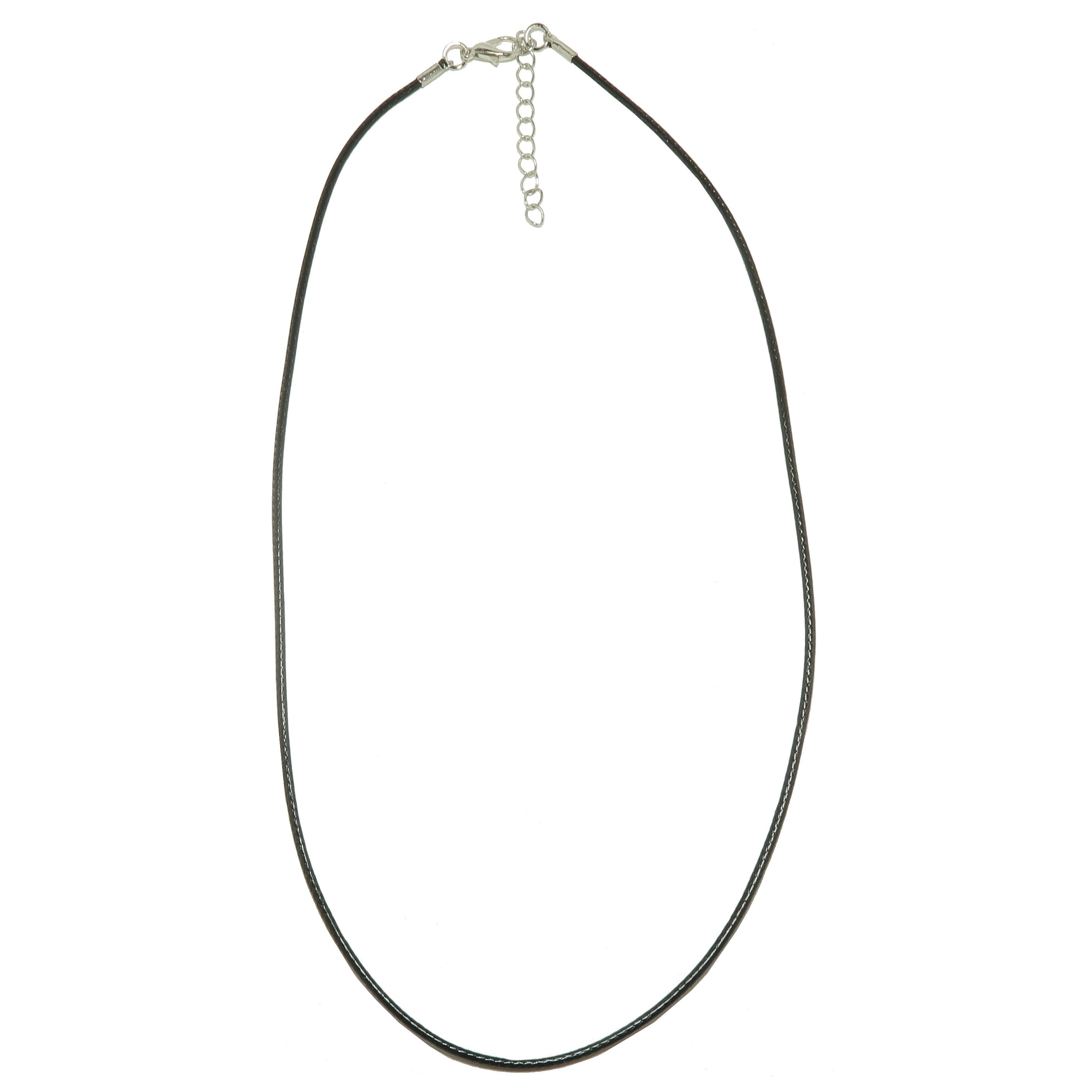 Collier cordon en coton Chaîne noire simplement élégante