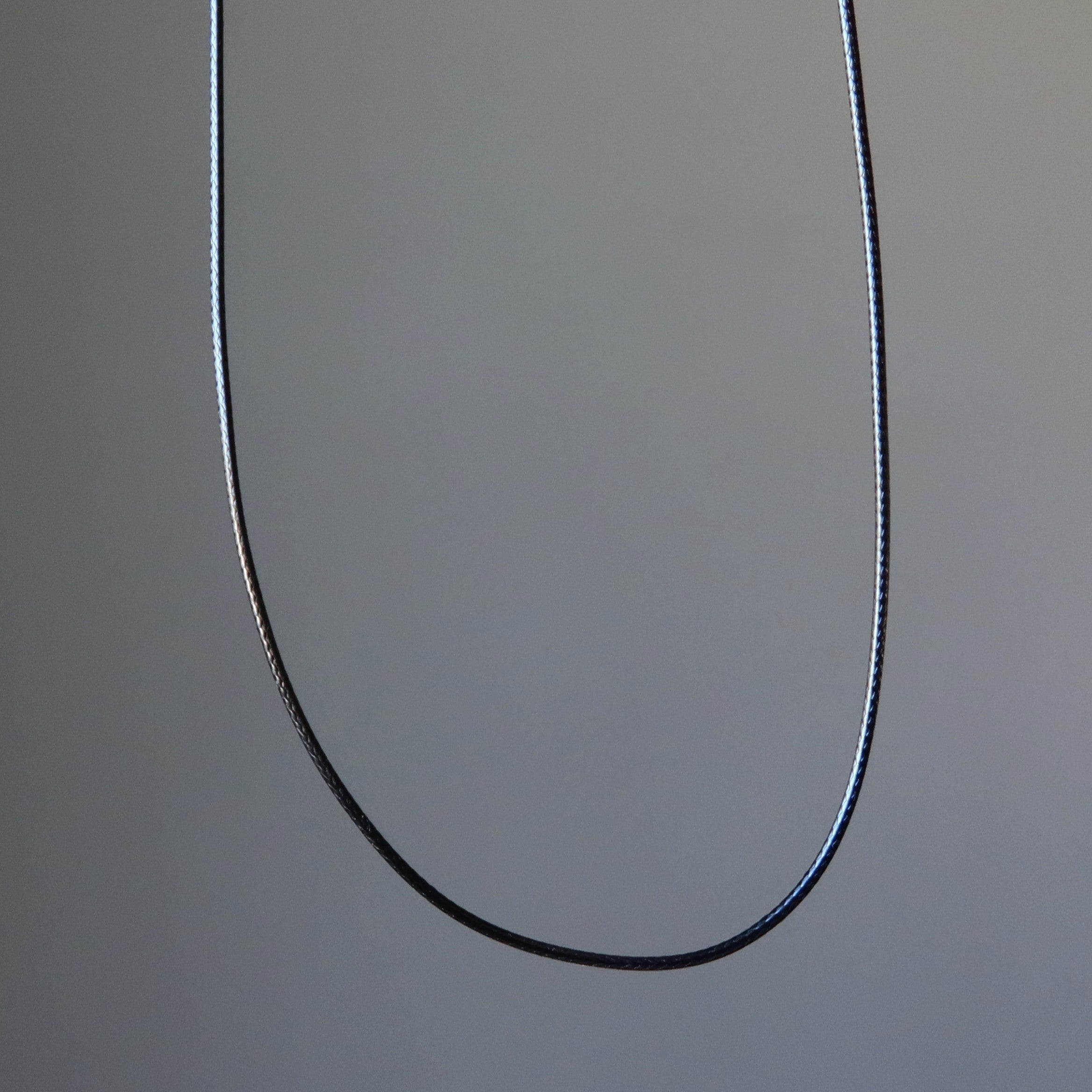 Collier cordon en coton Chaîne noire simplement élégante