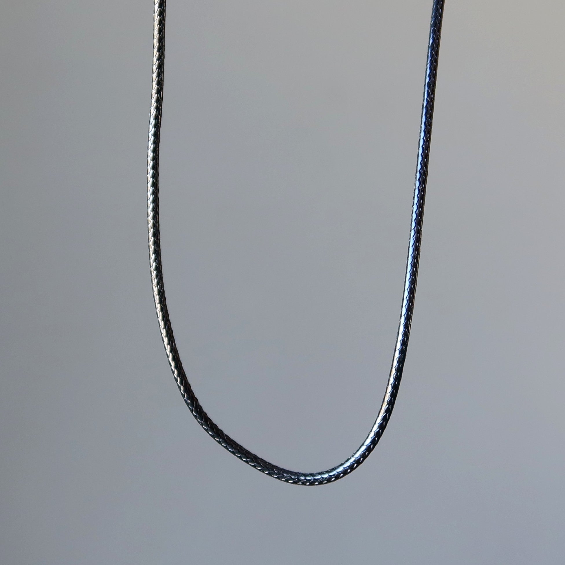 Collier cordon en coton Chaîne noire simplement élégante