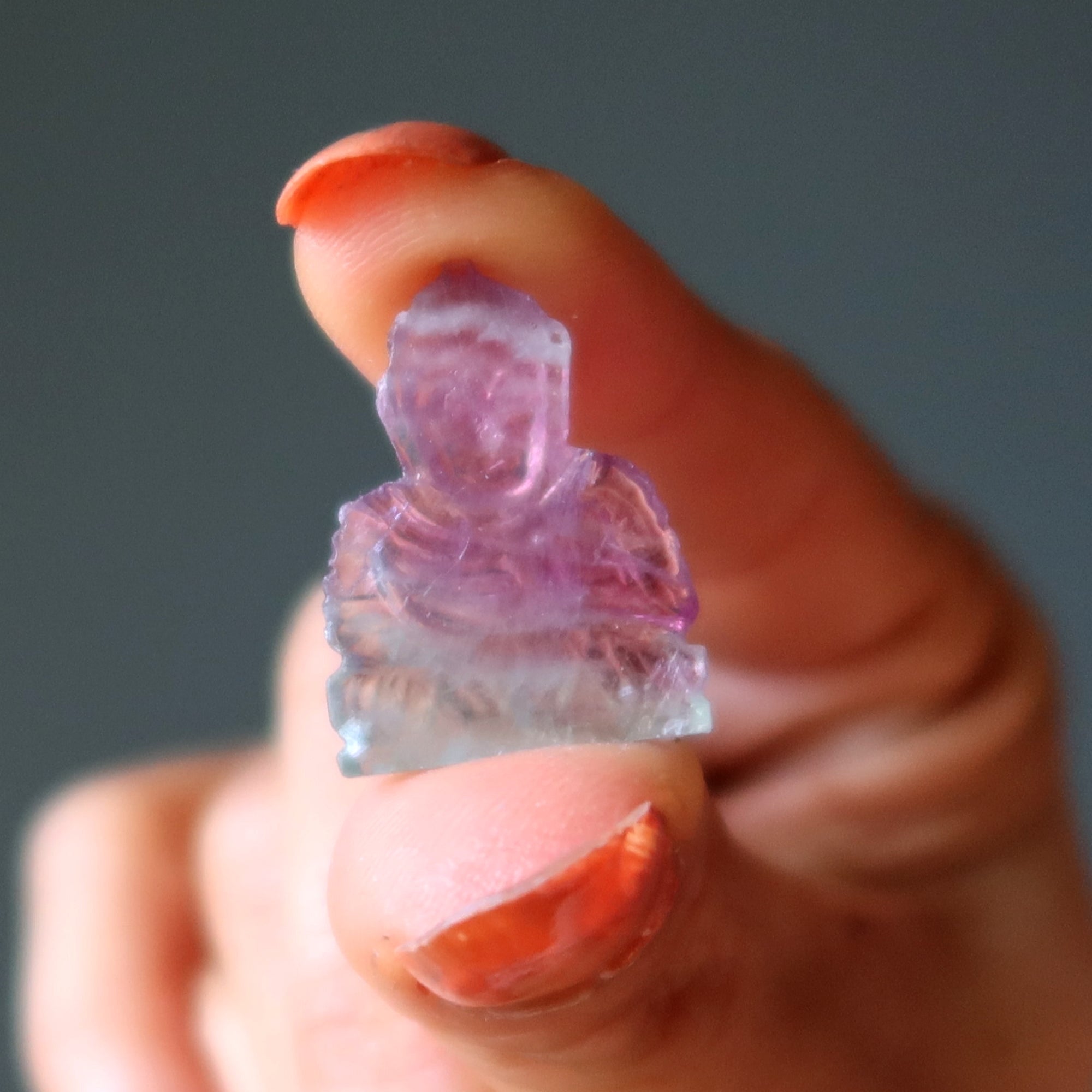 Spiritual Set: Buddha & Crown Chakra Stones on Selenite Charger